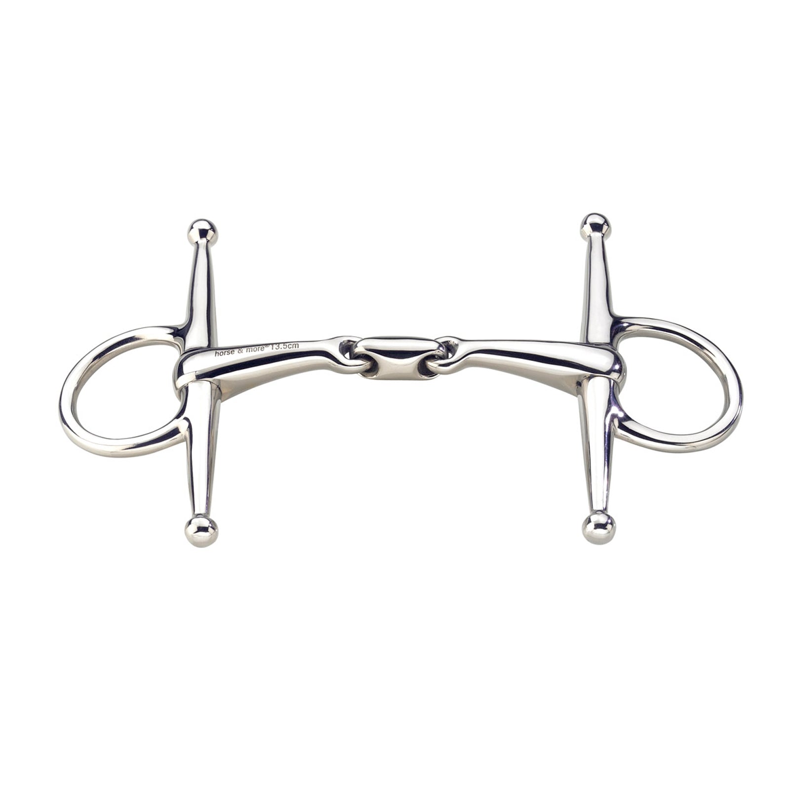 Sprenger Max-Control Full cheek stainlass steel bit, double jointed Horse Bits