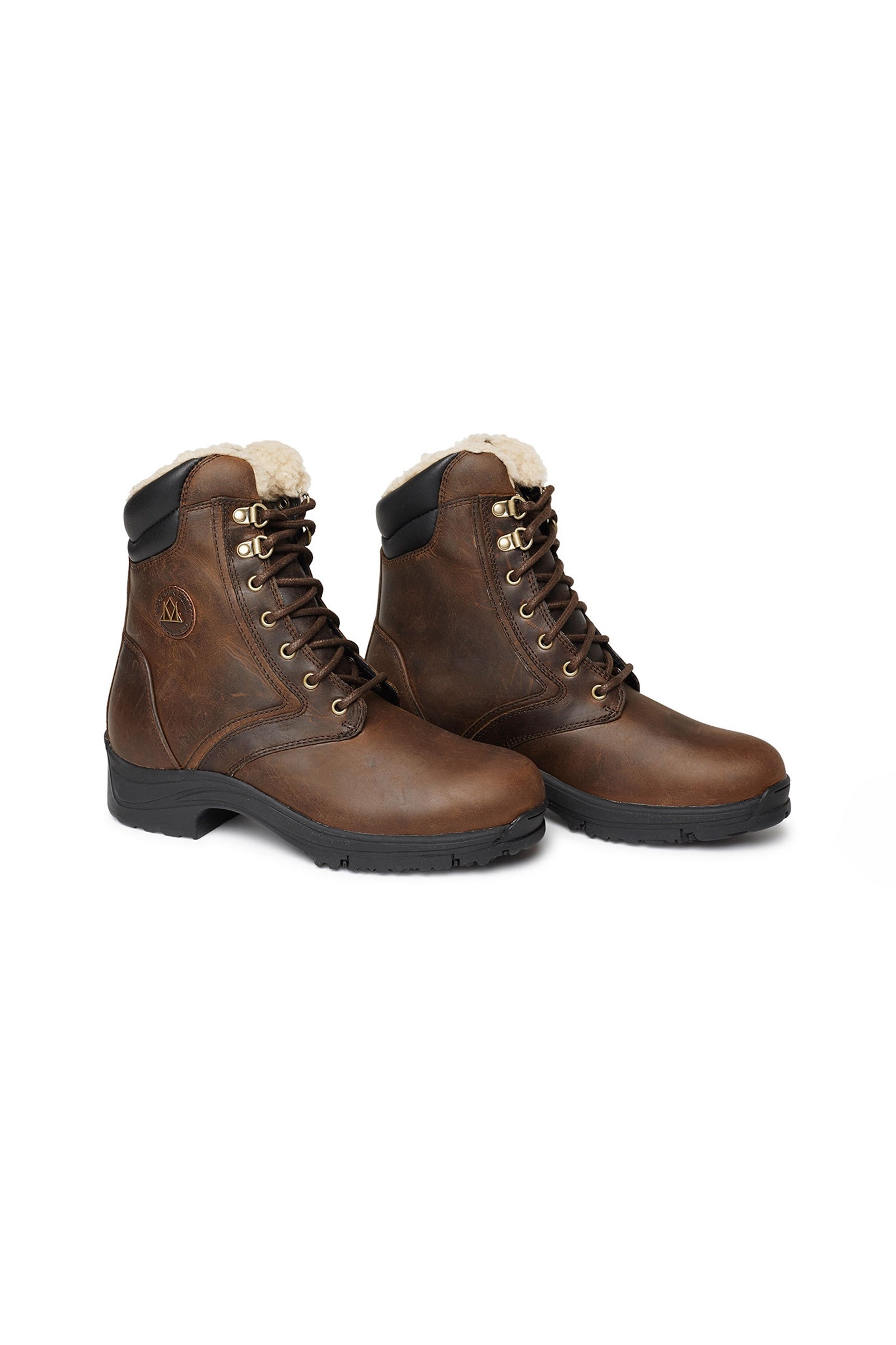 Bottes D'Hiver Mountain Horse Snowy River Lace Paddock - Cuir Imperméable Et Chaud