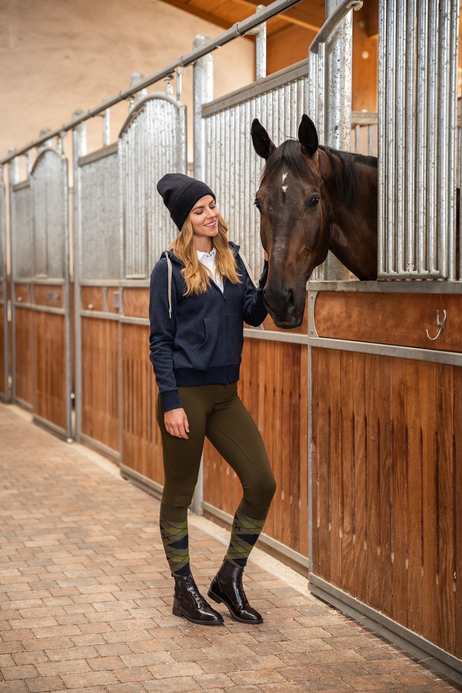 Horze Alana Checked Winter Riding Socks Socks