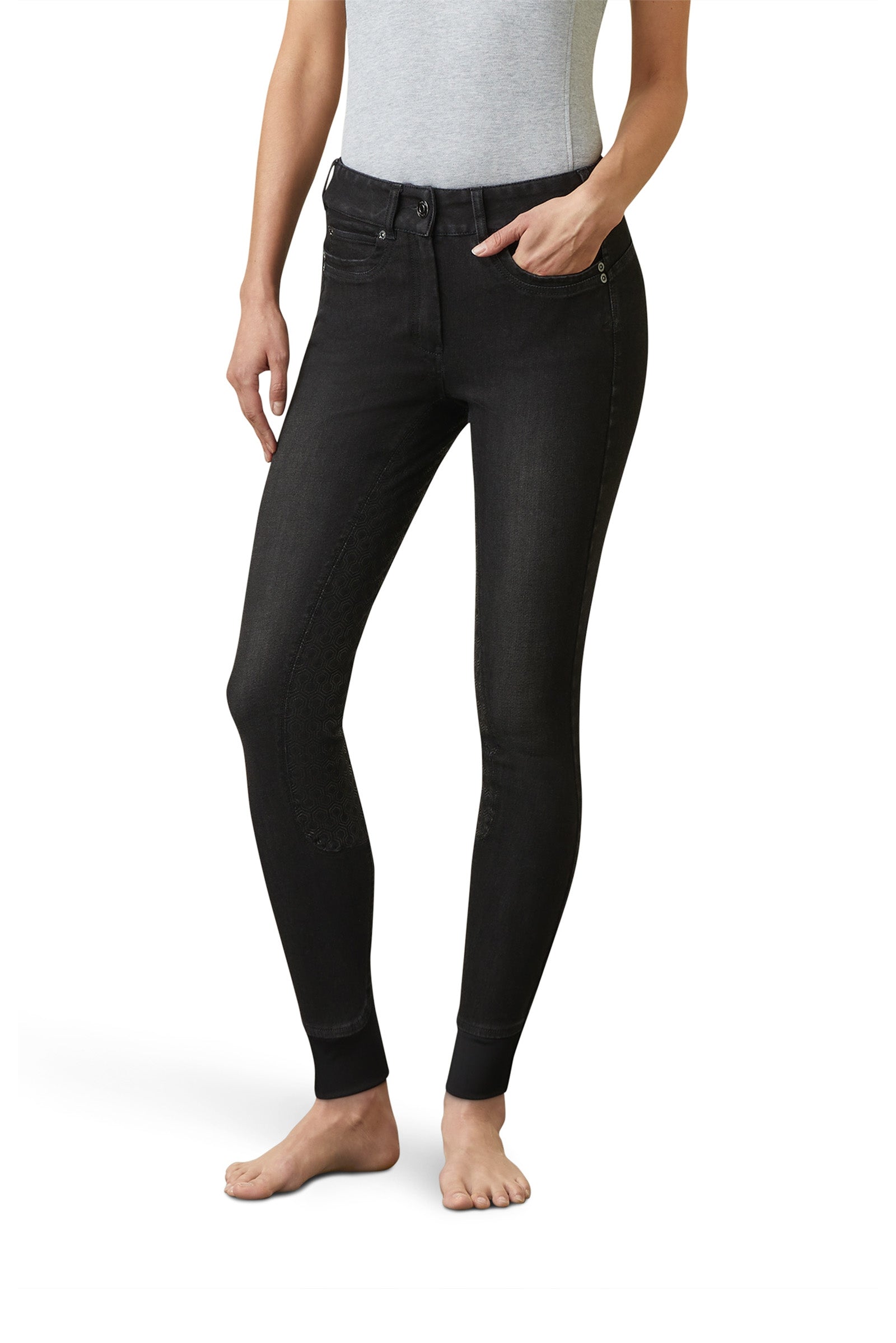 Ariat Halo B Women's Denim Full Grip Breeches Womens Breeches
