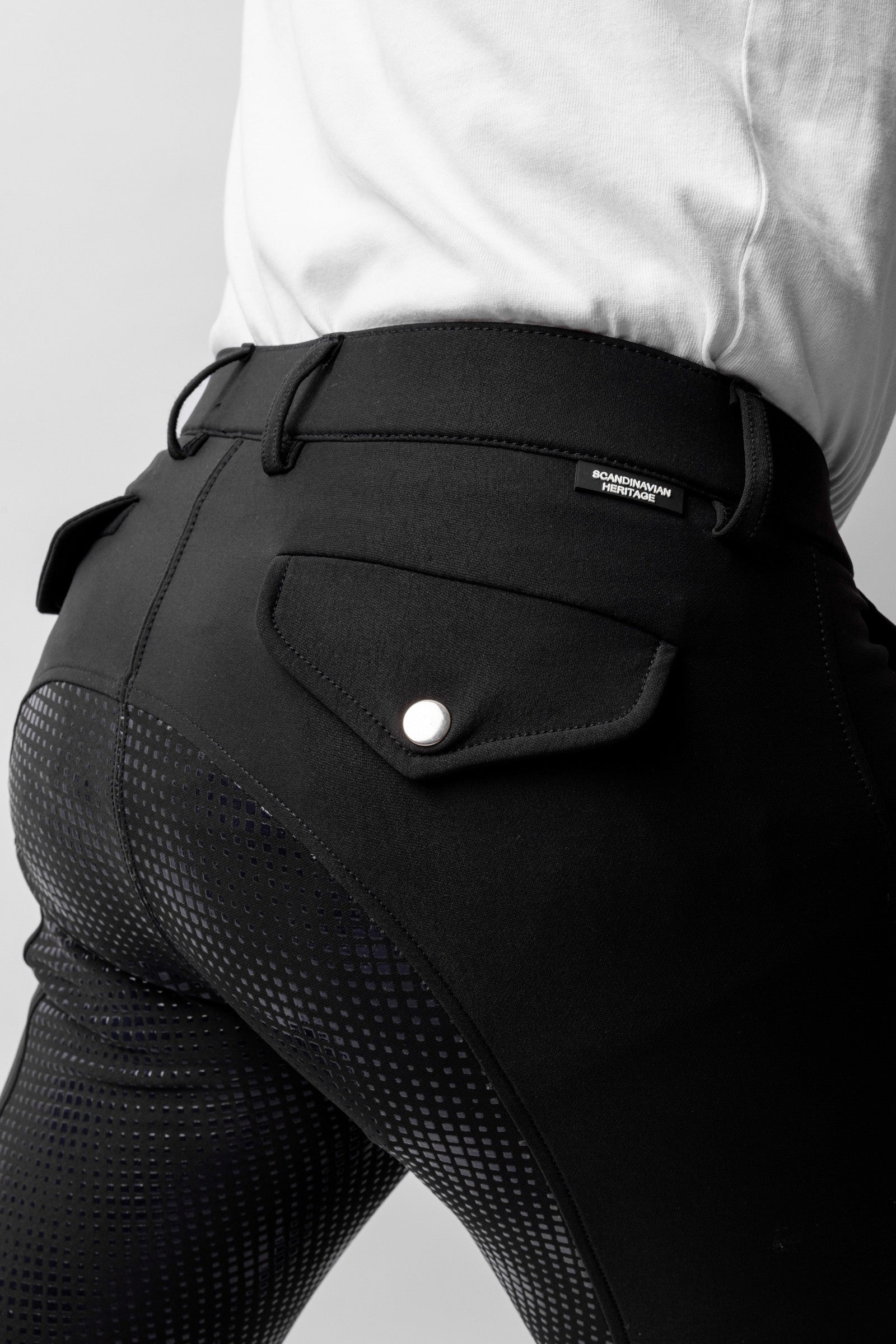 Horze Grand Prix Men's Silicone Full Seat Breeches UPF 50+ Mens Riding Clothing