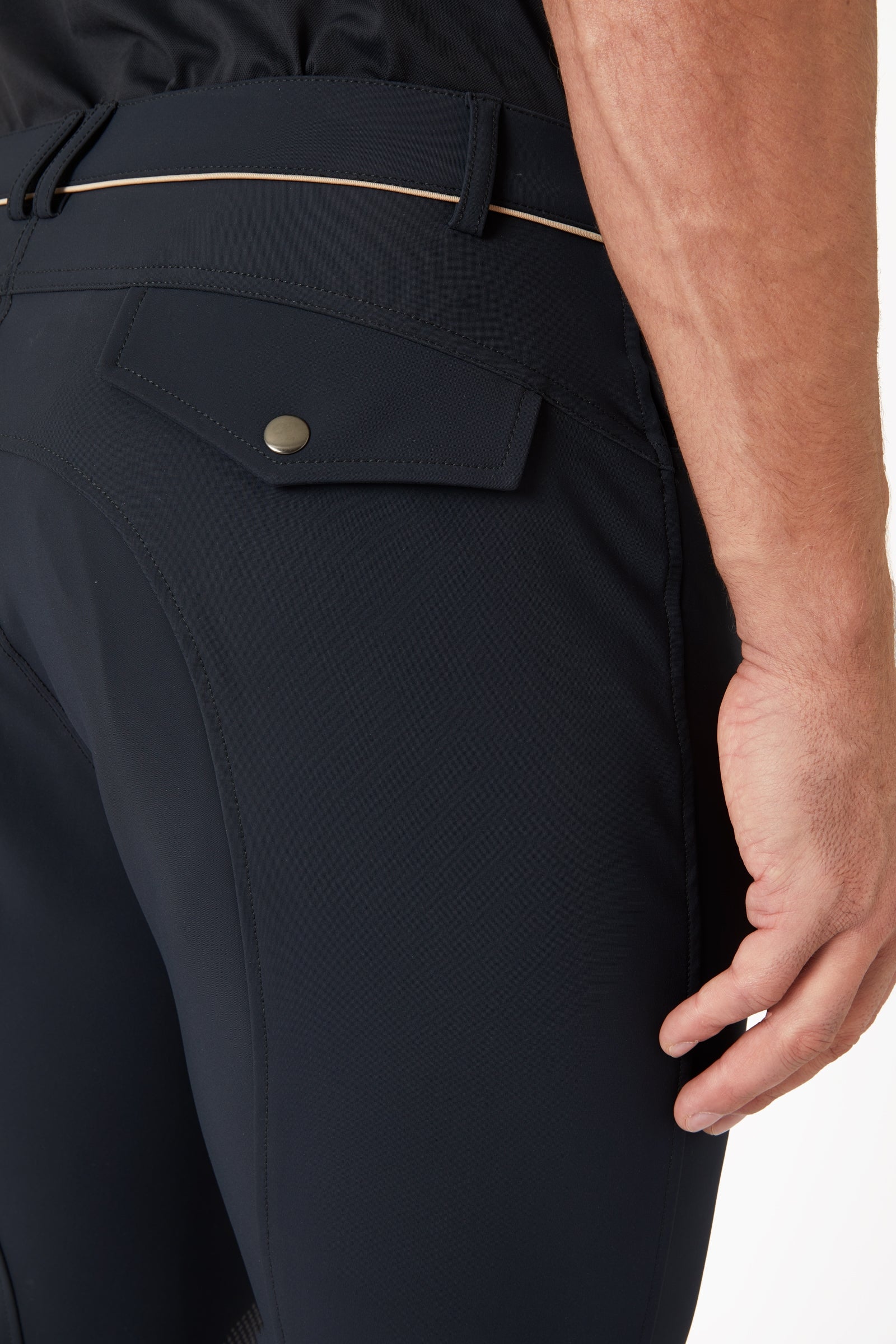 B Vertigo Damien Men's Knee Patch Breeches UPF 40+ Mens Riding Clothing