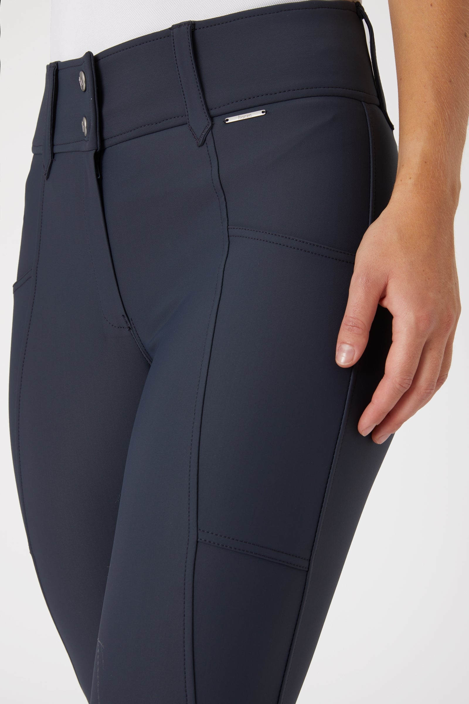 Horze Indira Women's Full Seat Breeches with High Waist Womens Breeches