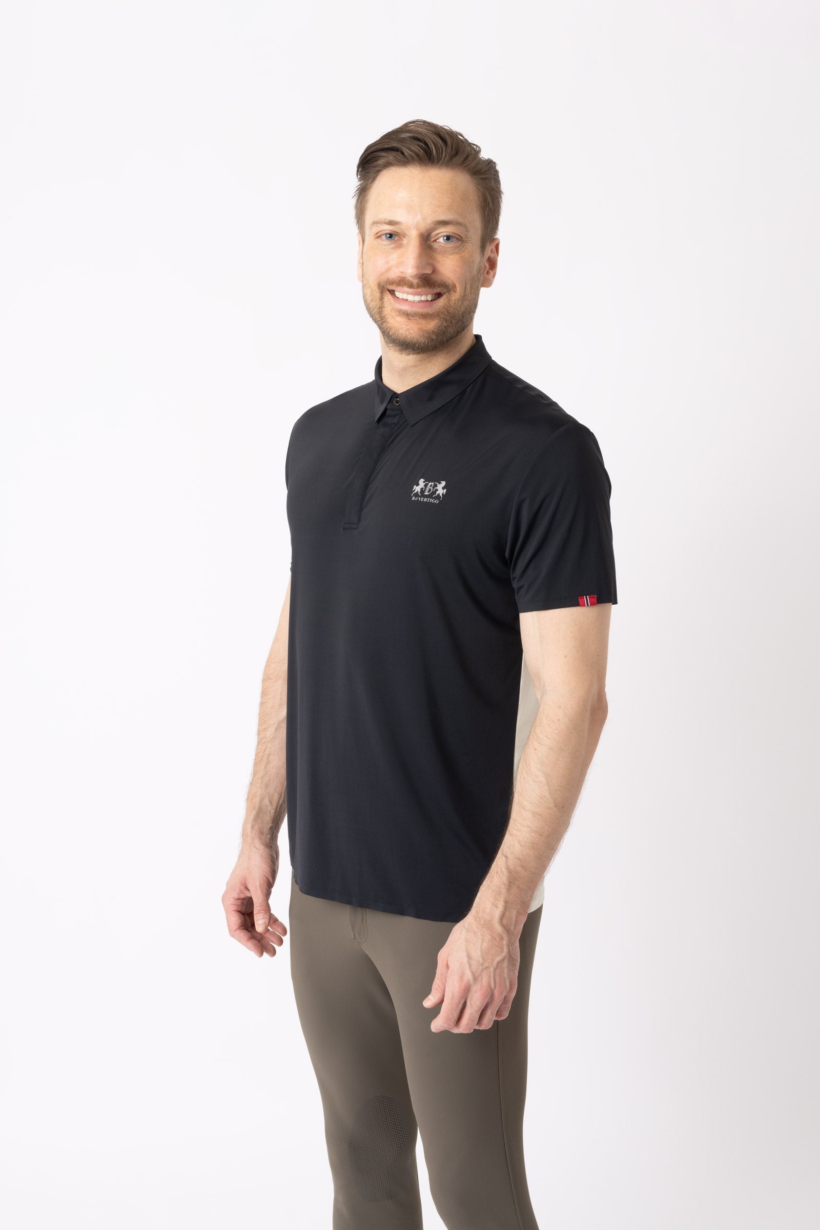 B Vertigo Aidan Men's Seamless Poloshirt Mens Riding Clothing