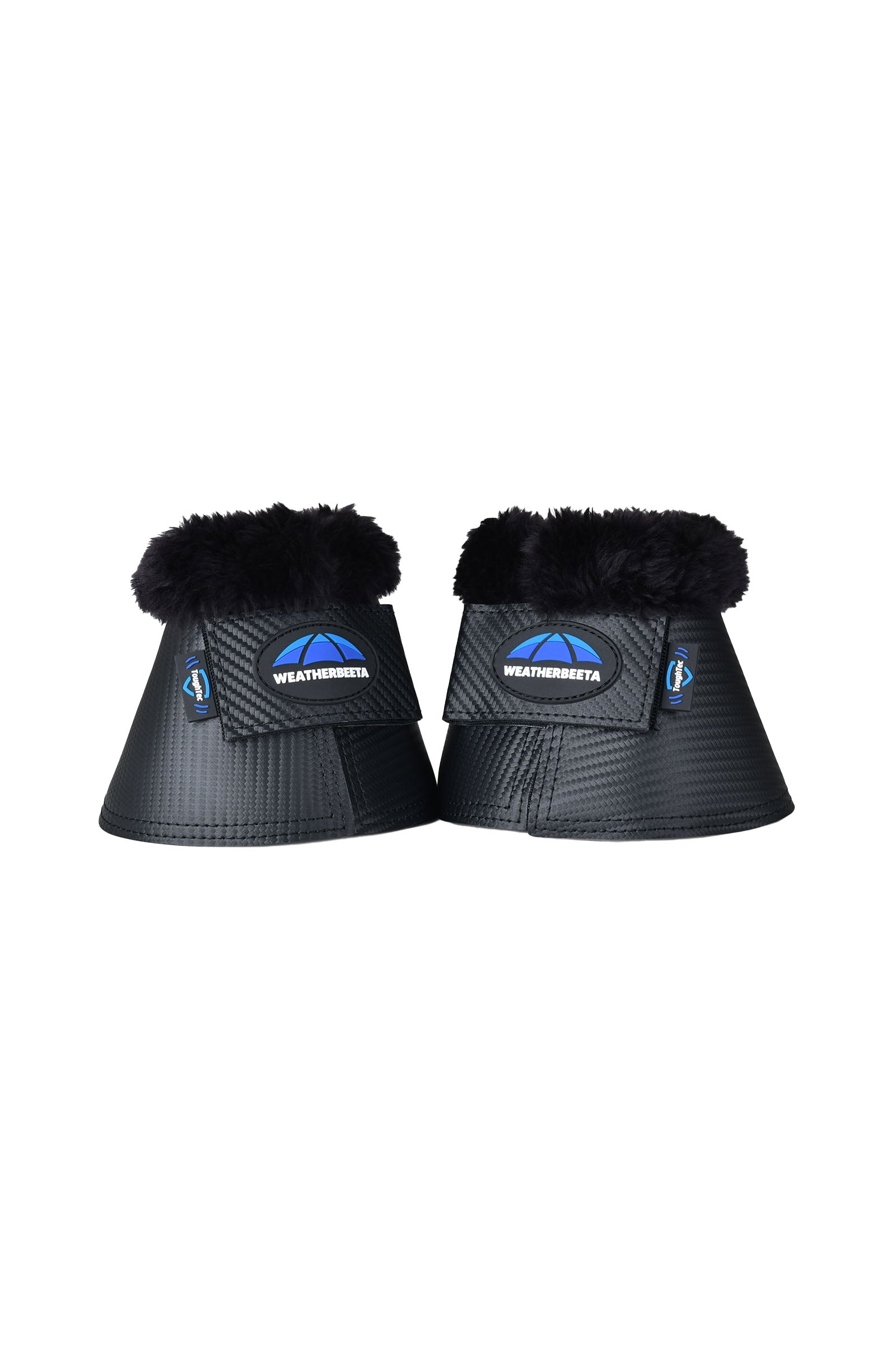 Weatherbeeta Tough-Tec Fleece Trim Bell Boots Leg Protection & Hoof Protection for Horses
