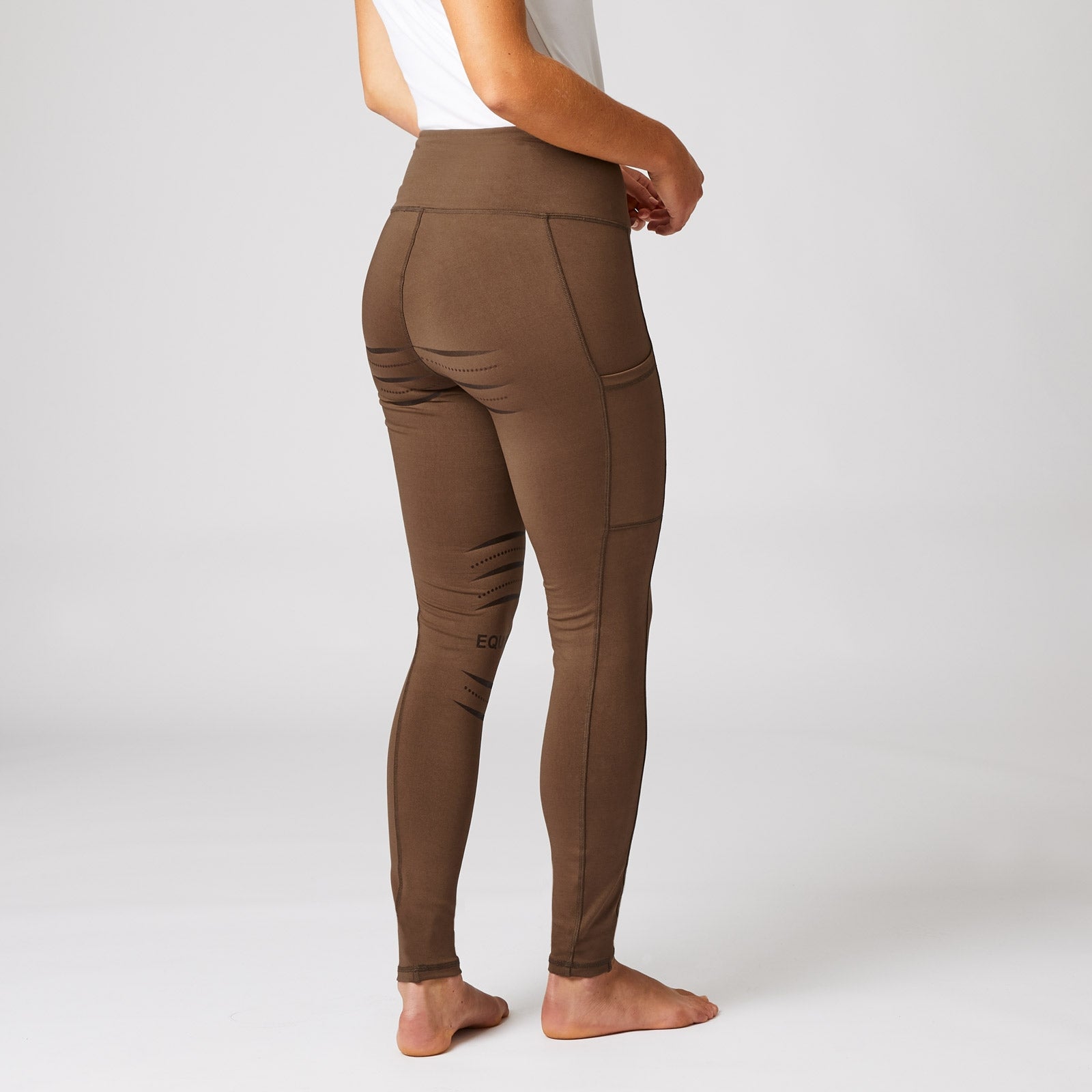 Horze Women's Silicone Full Seat Riding Tights with Phone Pockets Womens Breeches