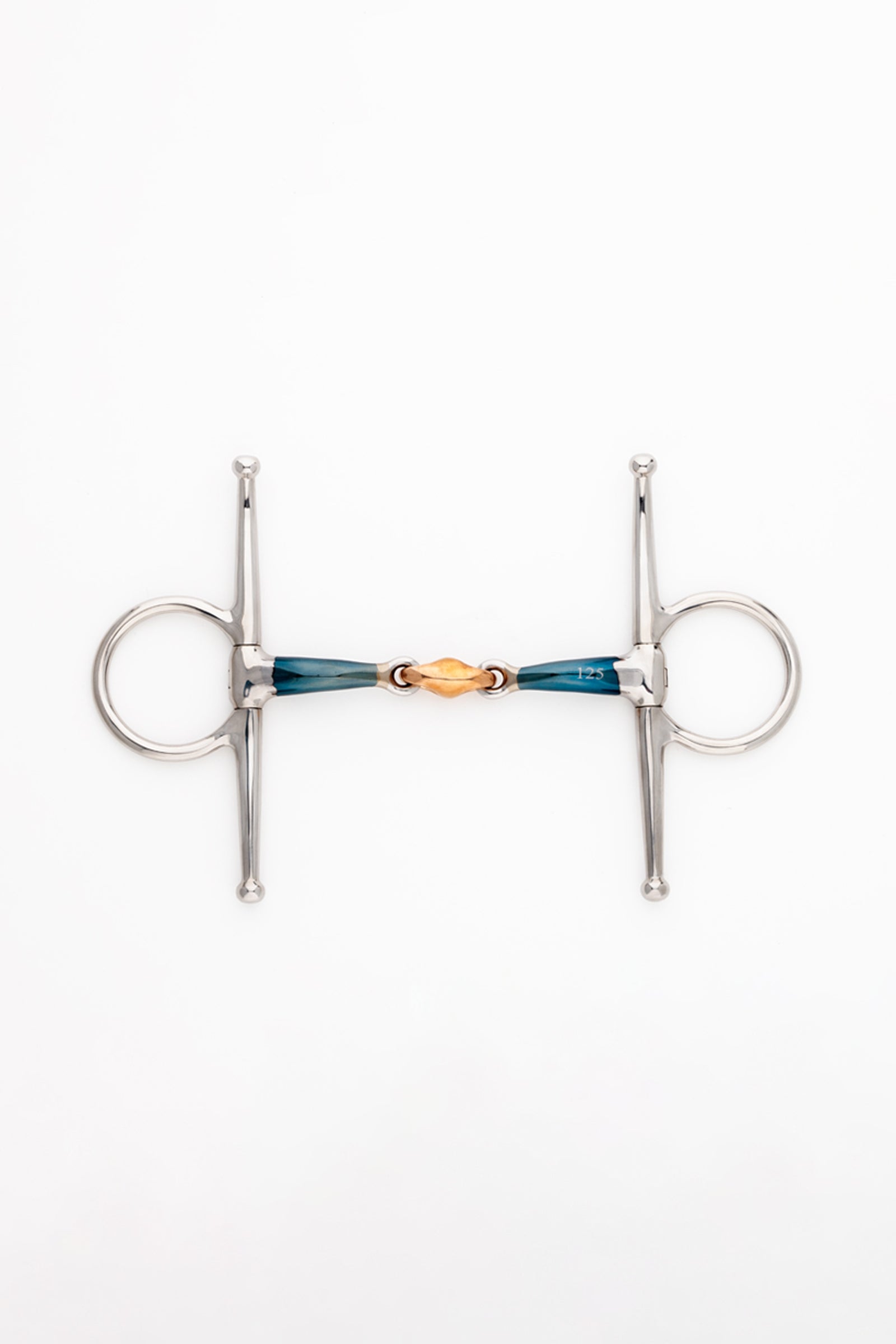 Kavalkade Ergonomic Full Cheek Bit Double Jointed, Lock Up, 14 mm Horse Bits