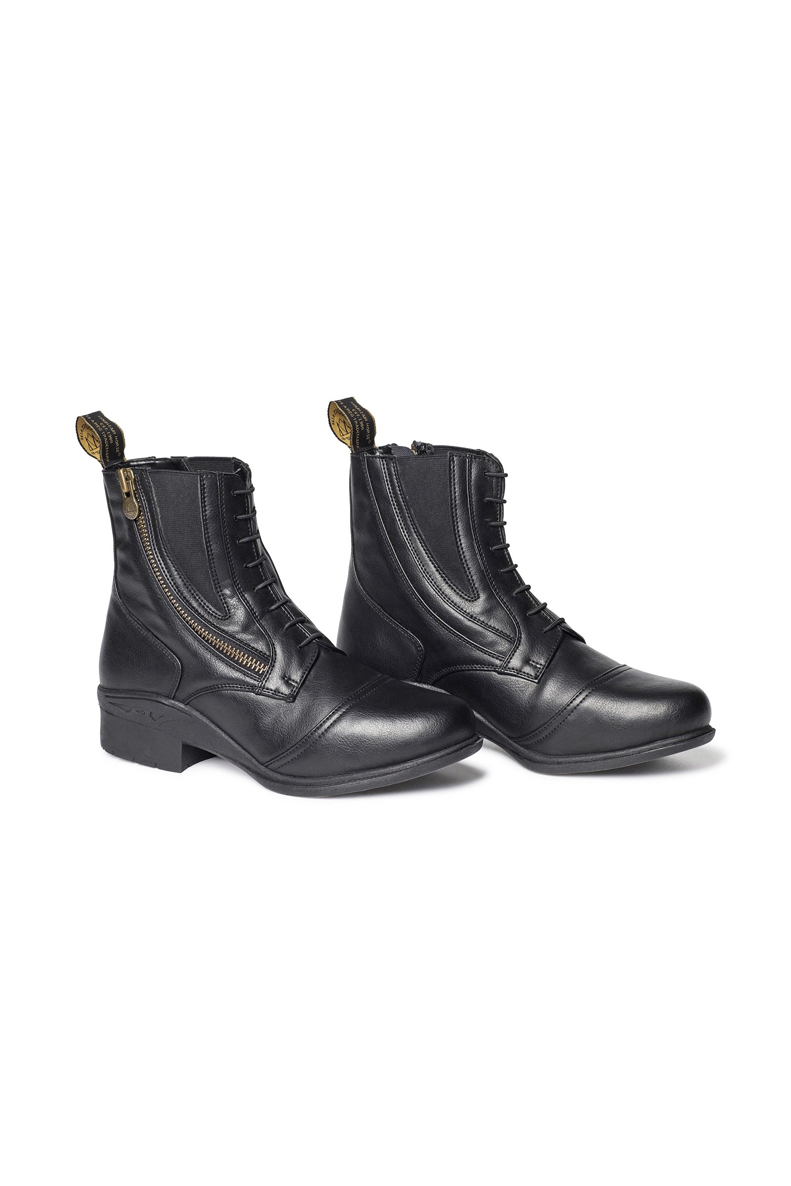 Veganza Winter Side Zip Paddock Jodhpur Boots Black