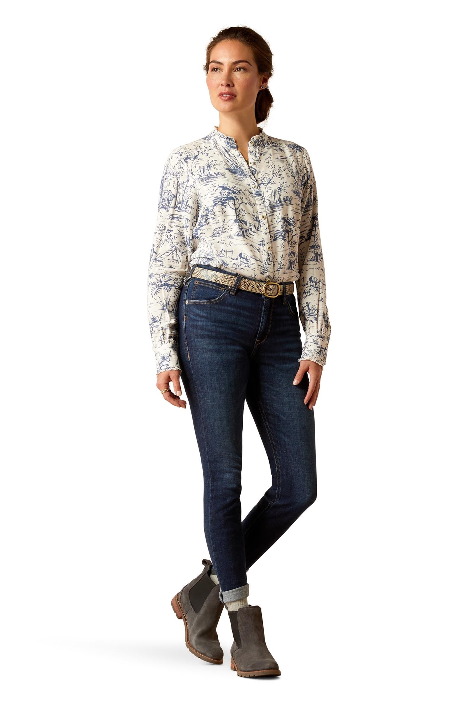 Ariat High Rise Bridle Women's Skinny Jeans Womens Breeches