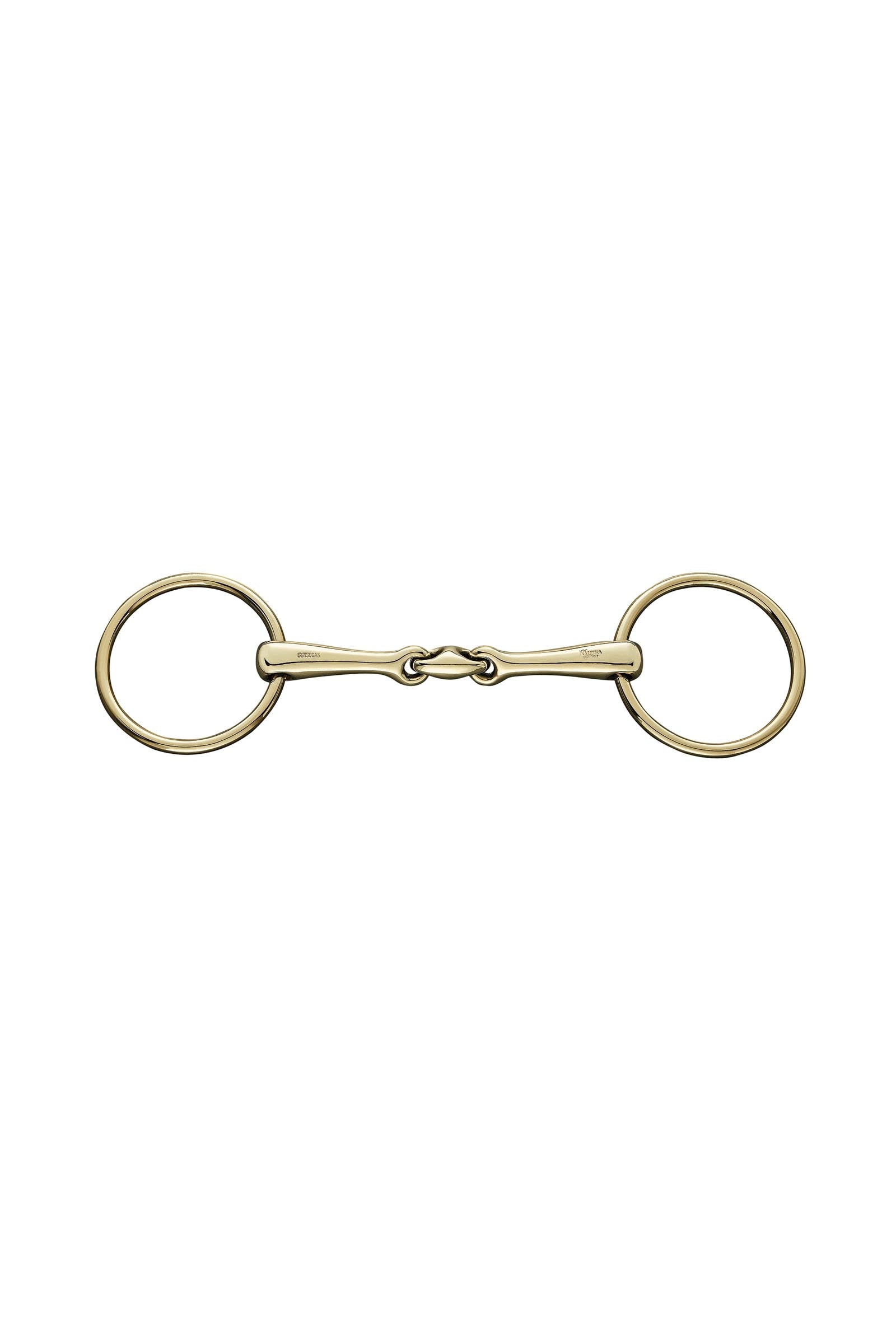 Sprenger KK ULTRA Loose Ring Snaffle Bit, Double Jt.,  16 mm, Sensogan Aurigan Rings Horse Bits