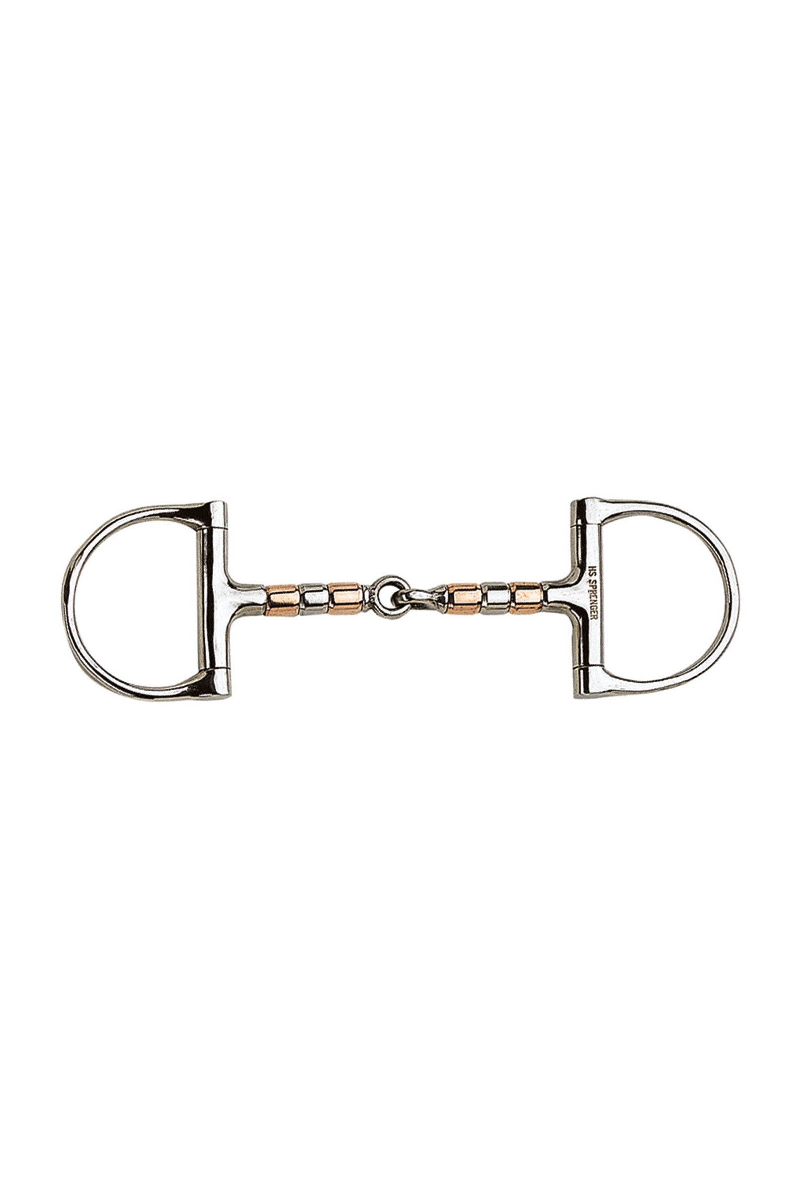 Sprenger Copper Roller D-Ring Bit, Single Jt. 13mm, Stainless St. Horse Bits