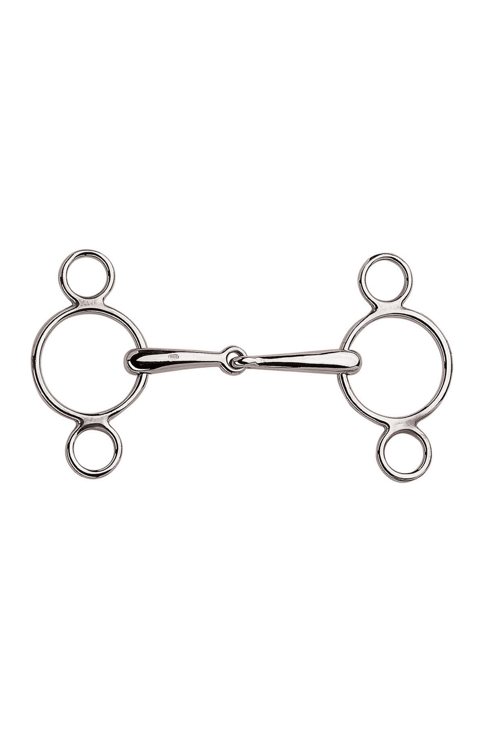Sprenger 3-Ring Vienna Jumping Bit, Single Jt. 18mm, Stainless St. Horse Bits