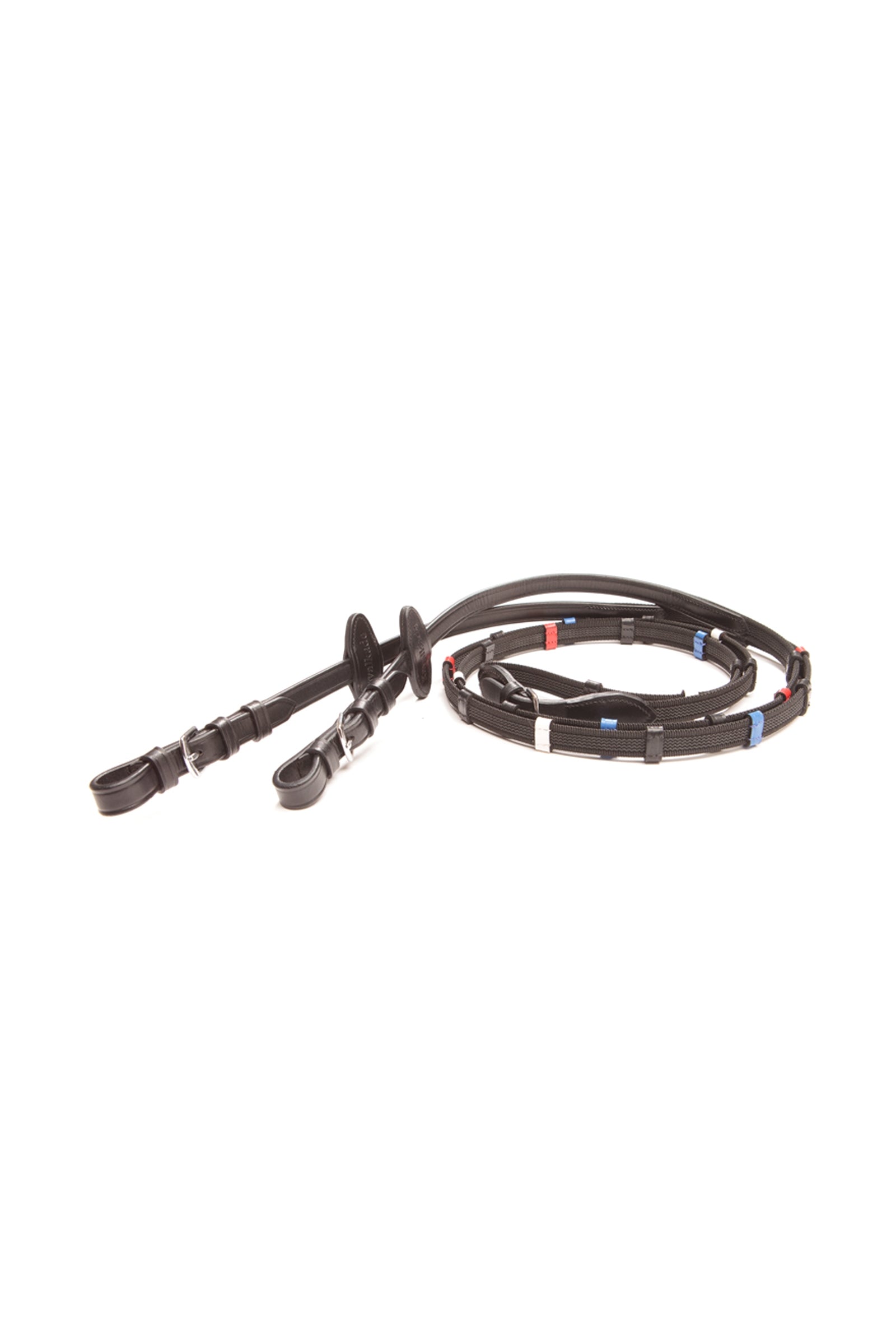 Kavalkade Training Rubberised Reins With Stops, 16 mm Bridles & Reins