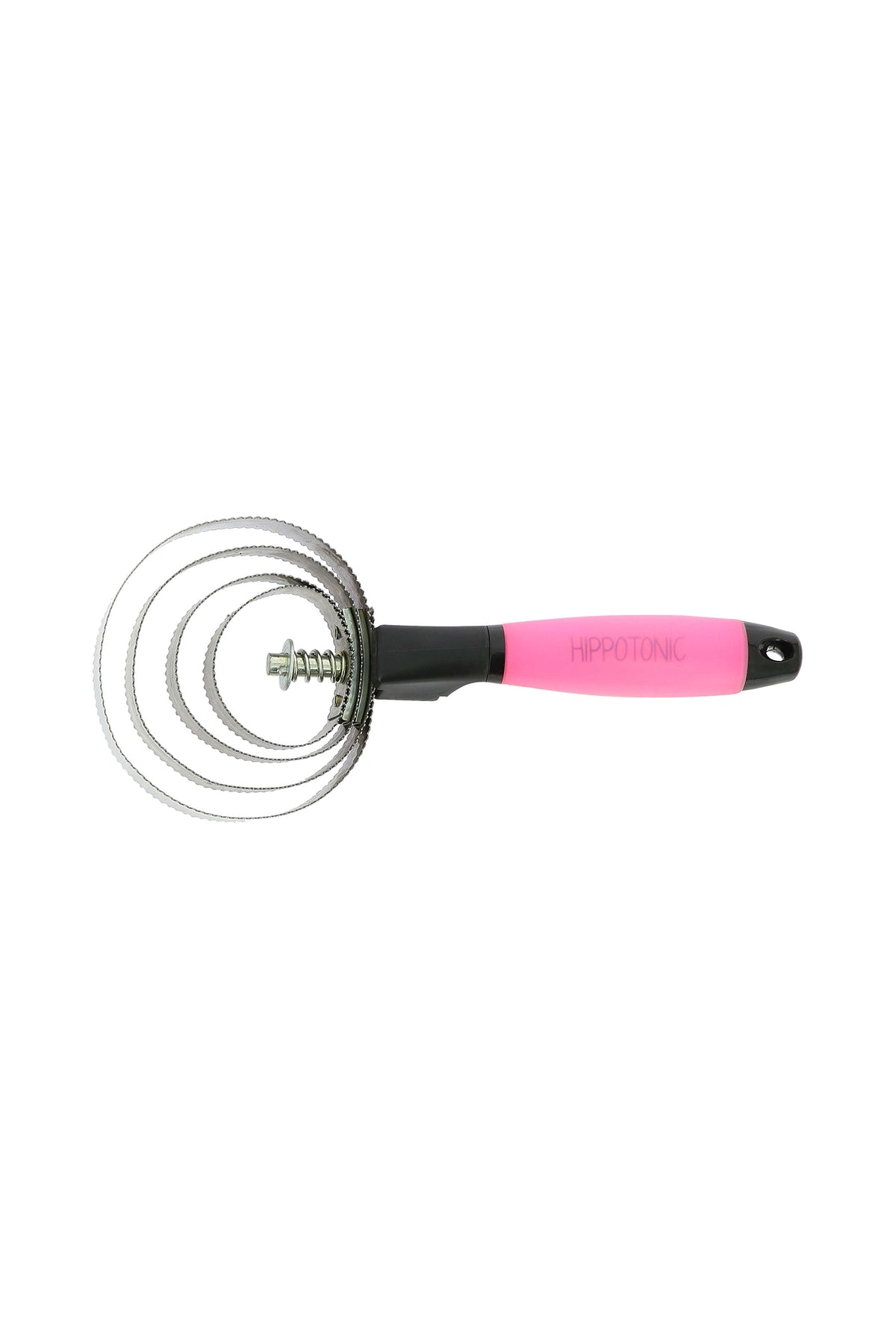 HIPPOTONIC Metal Curry Comb With Gel Handle Horse Grooming Tools