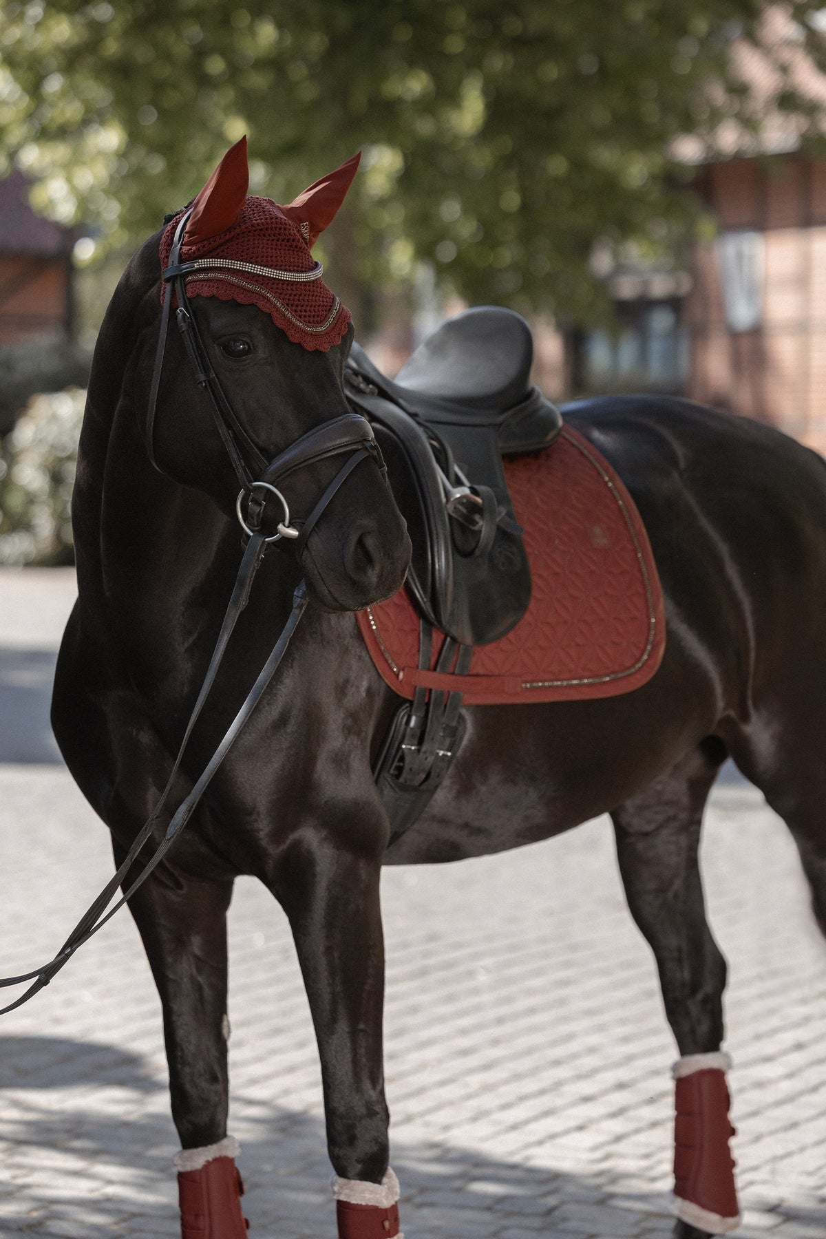 Eskadron Heritage 26/27 Jewel Faux Fur & Faux Leather Tendon Boots (Pair) Leg & Hoof Protection