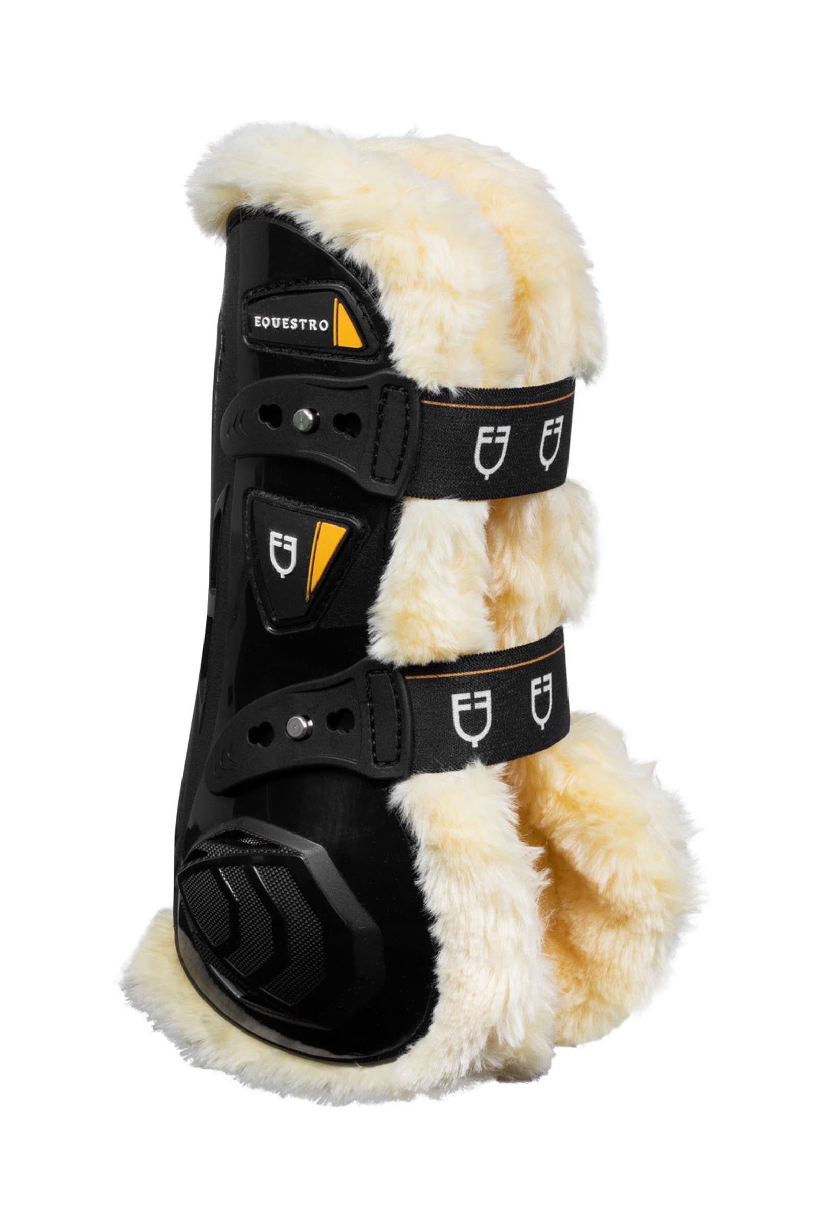 Equestro Synthetic Sheepskin Quick Release Tendon Boots Leg & Hoof Protection