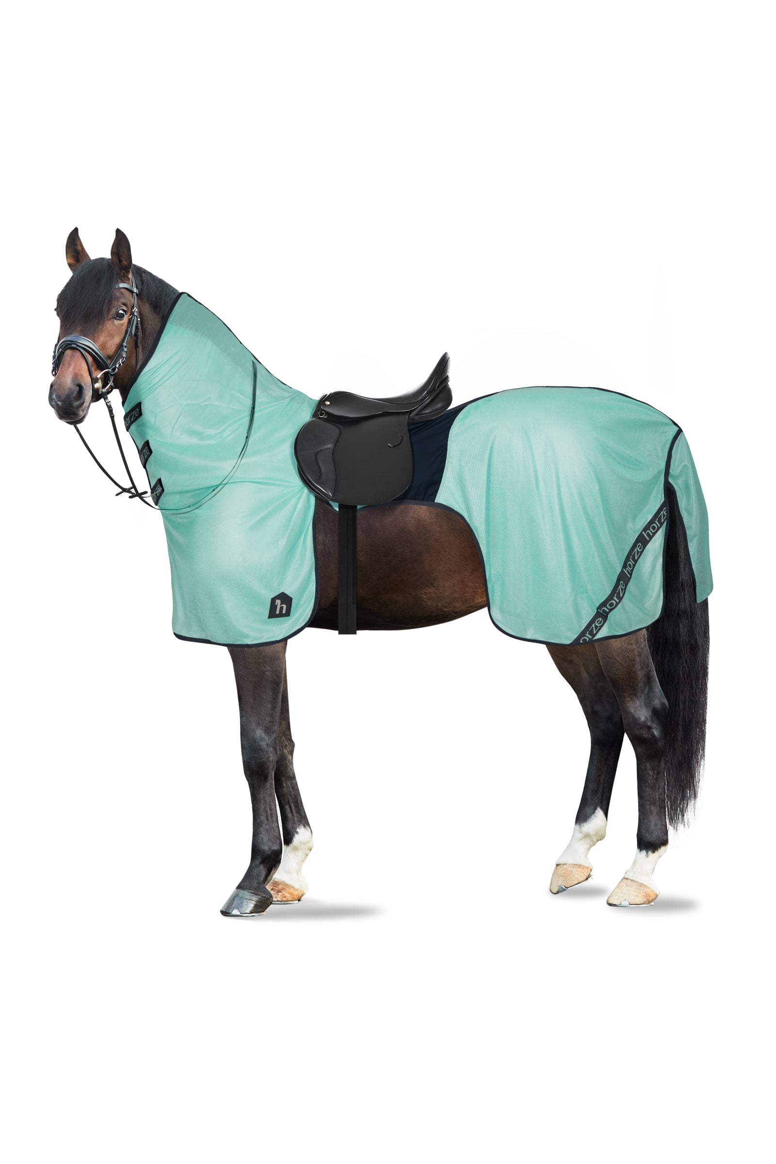 Horze Paso Fino Riding Fly Rug with Detachable Neck and UV Protection Horse Rugs