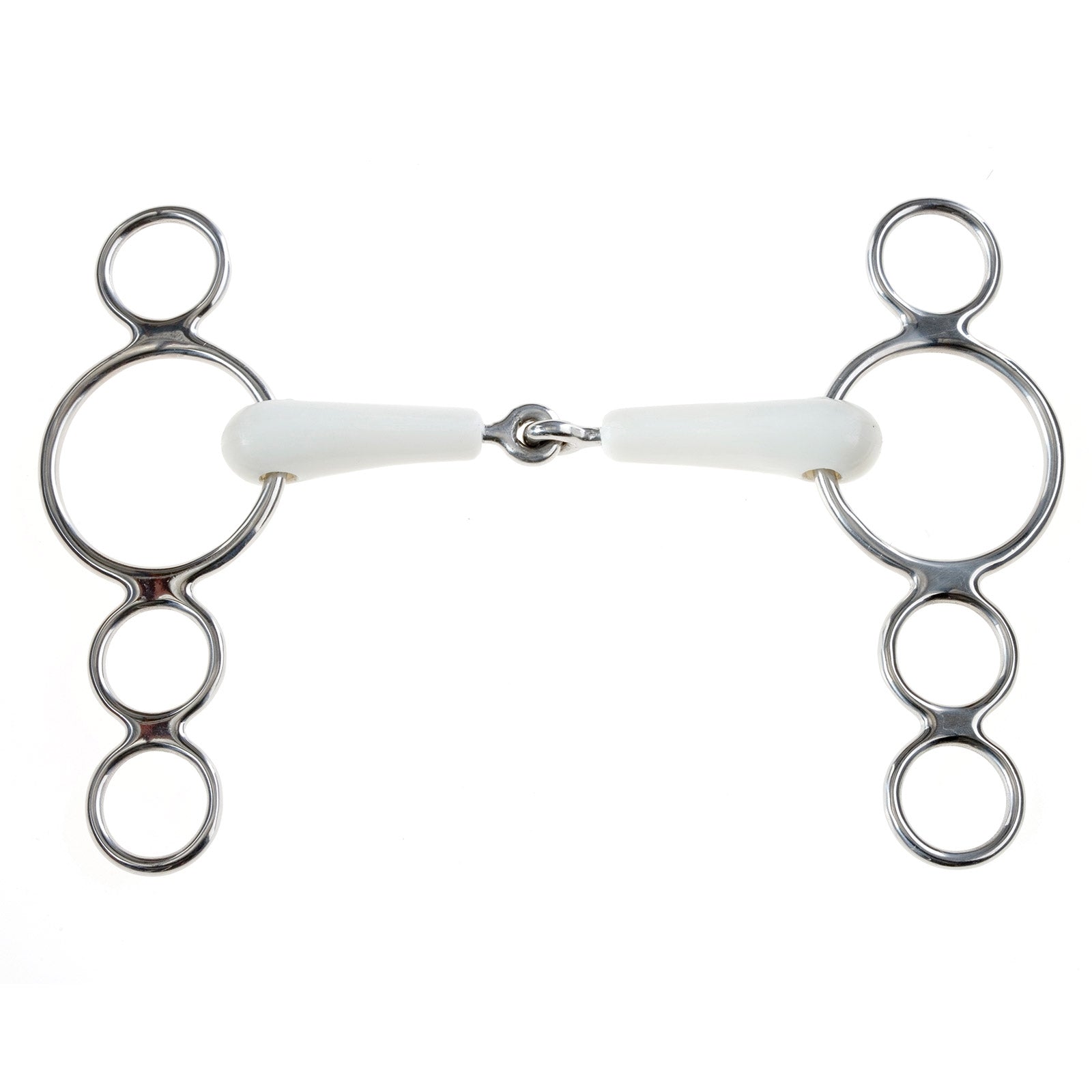 Korsteel Flexi Jointed 3 Ring Dutch Gag Bit Horse Bits