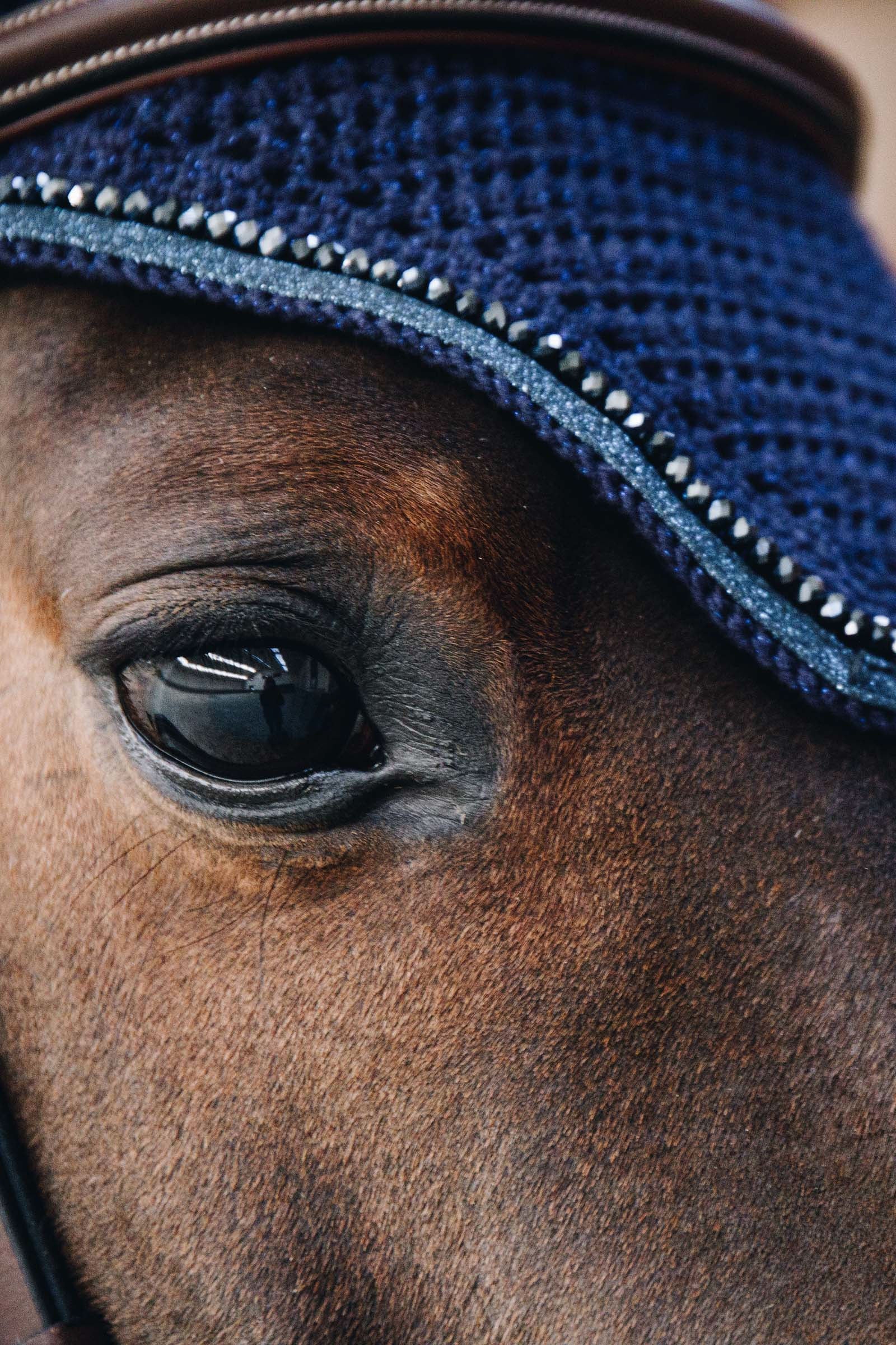 Kentucky Horsewear Wellington Glitter Soundless Fly Veil Saddle Pads