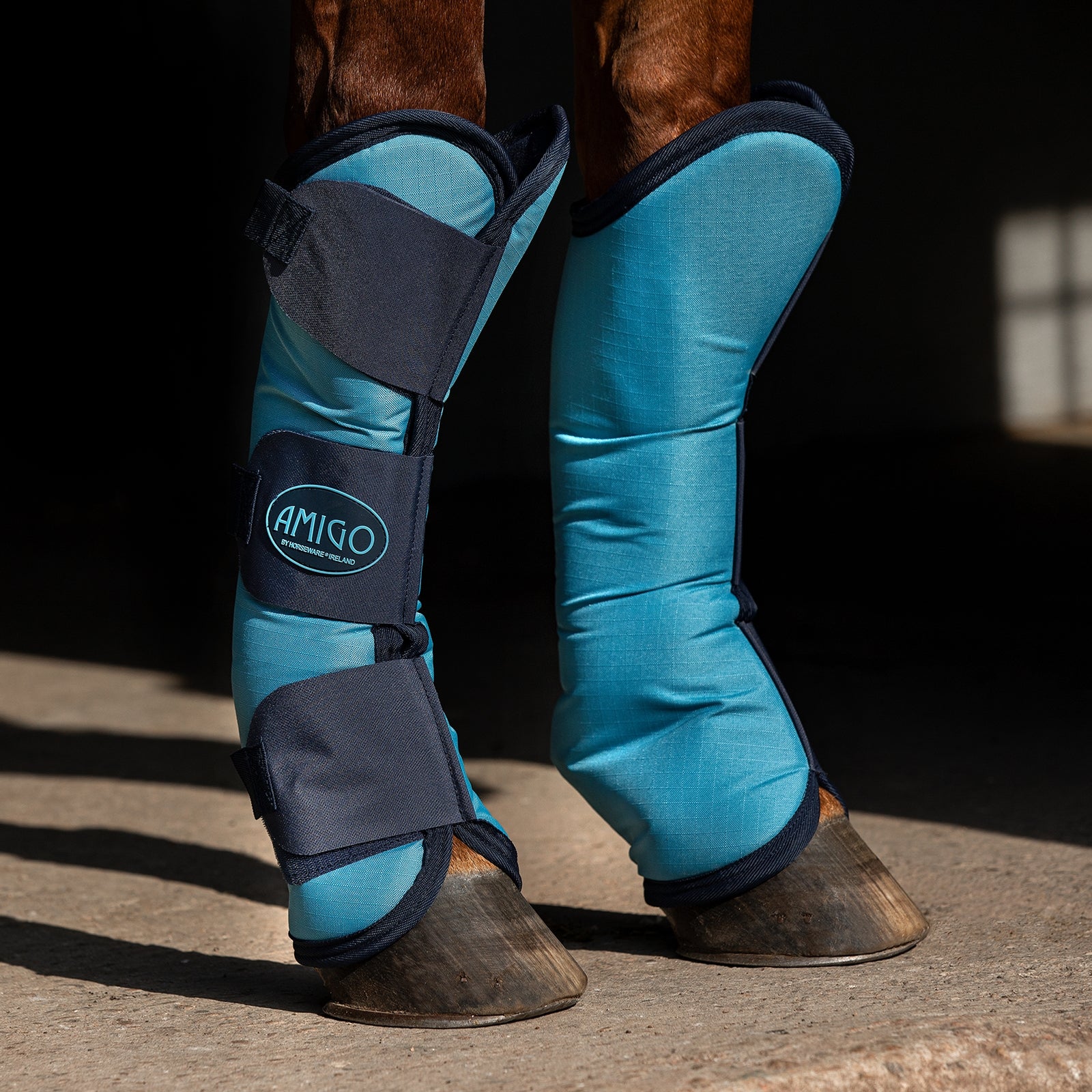 Horseware Amigo Ripstop Travel Boots, Set of 4 Leg Protection & Hoof Protection for Horses
