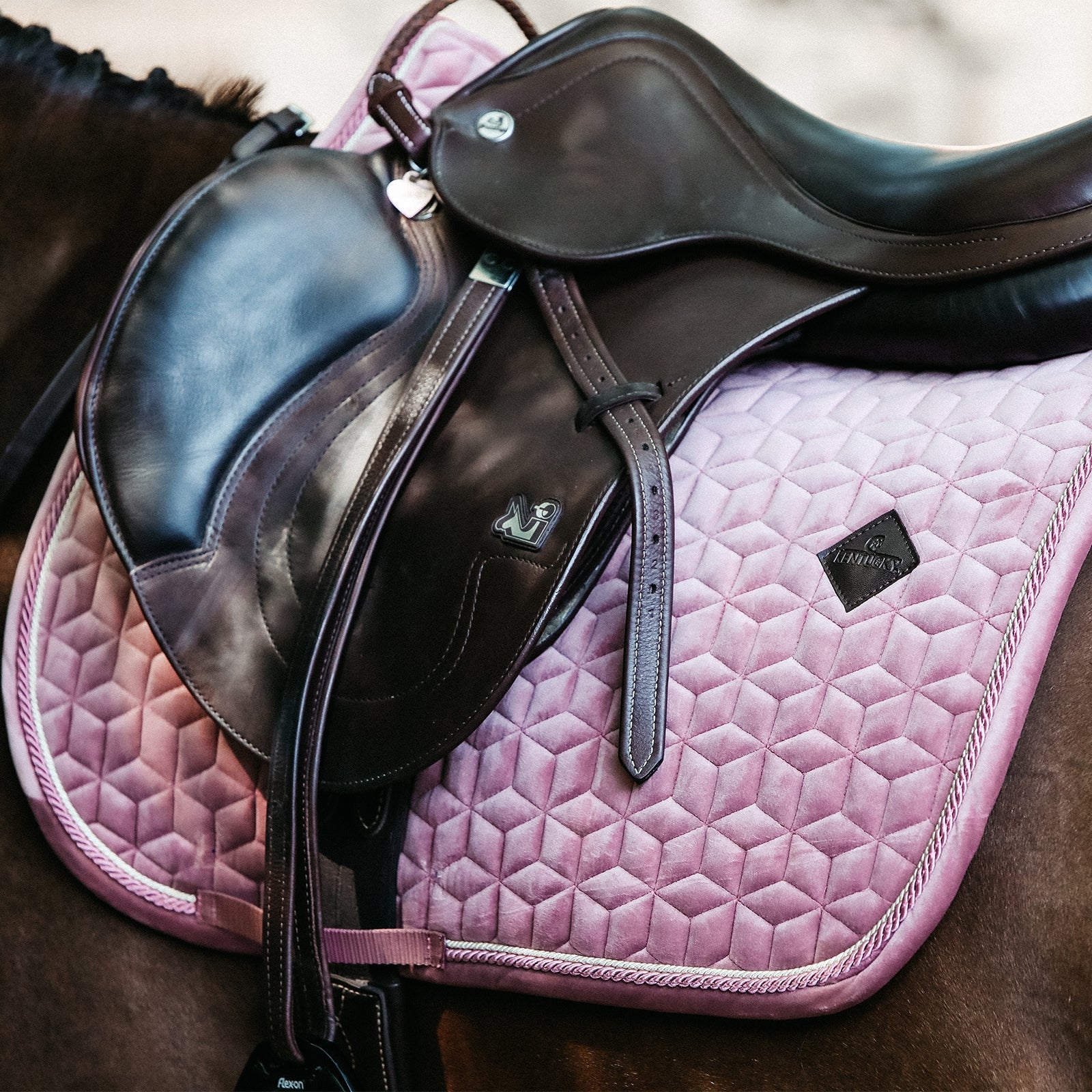 Kentucky Horsewear Velvet Jumping Saddle Pad Saddle Pads