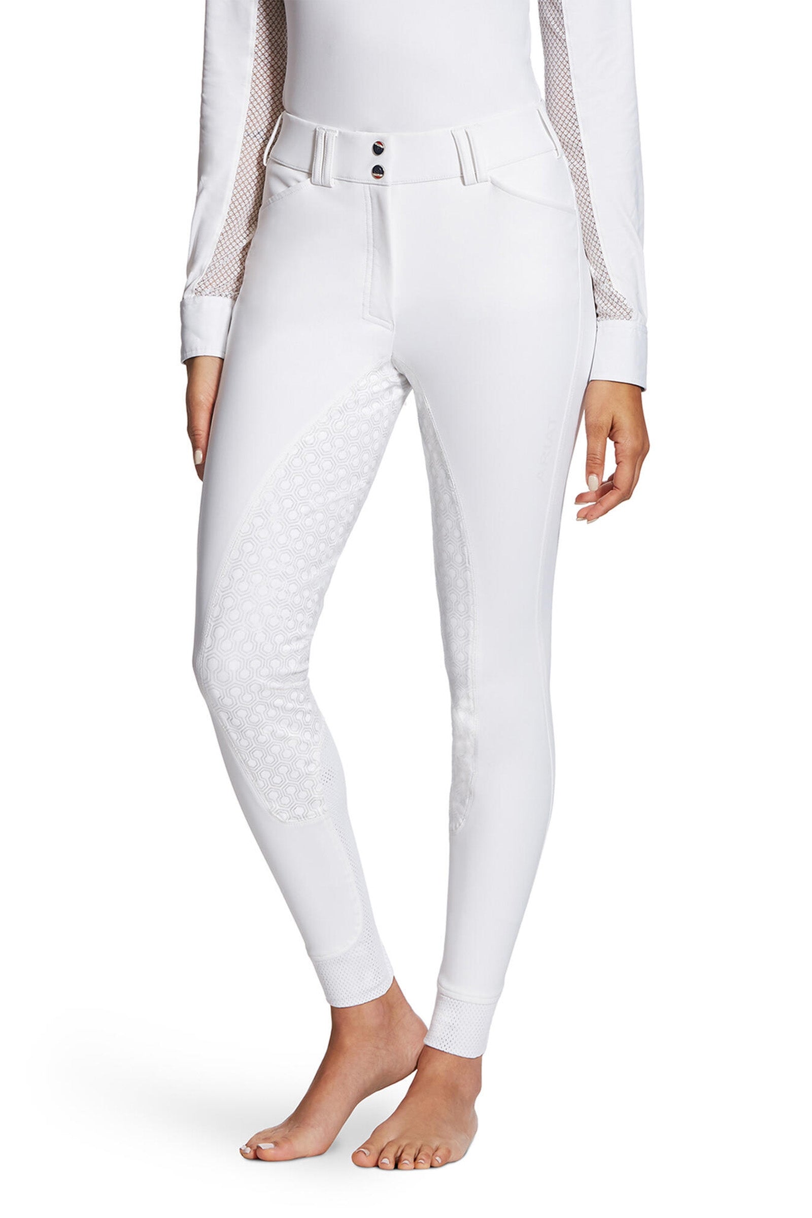 Ariat Tri Factor Women's Full Seat Breeches With Silicone Grip Womens Breeches