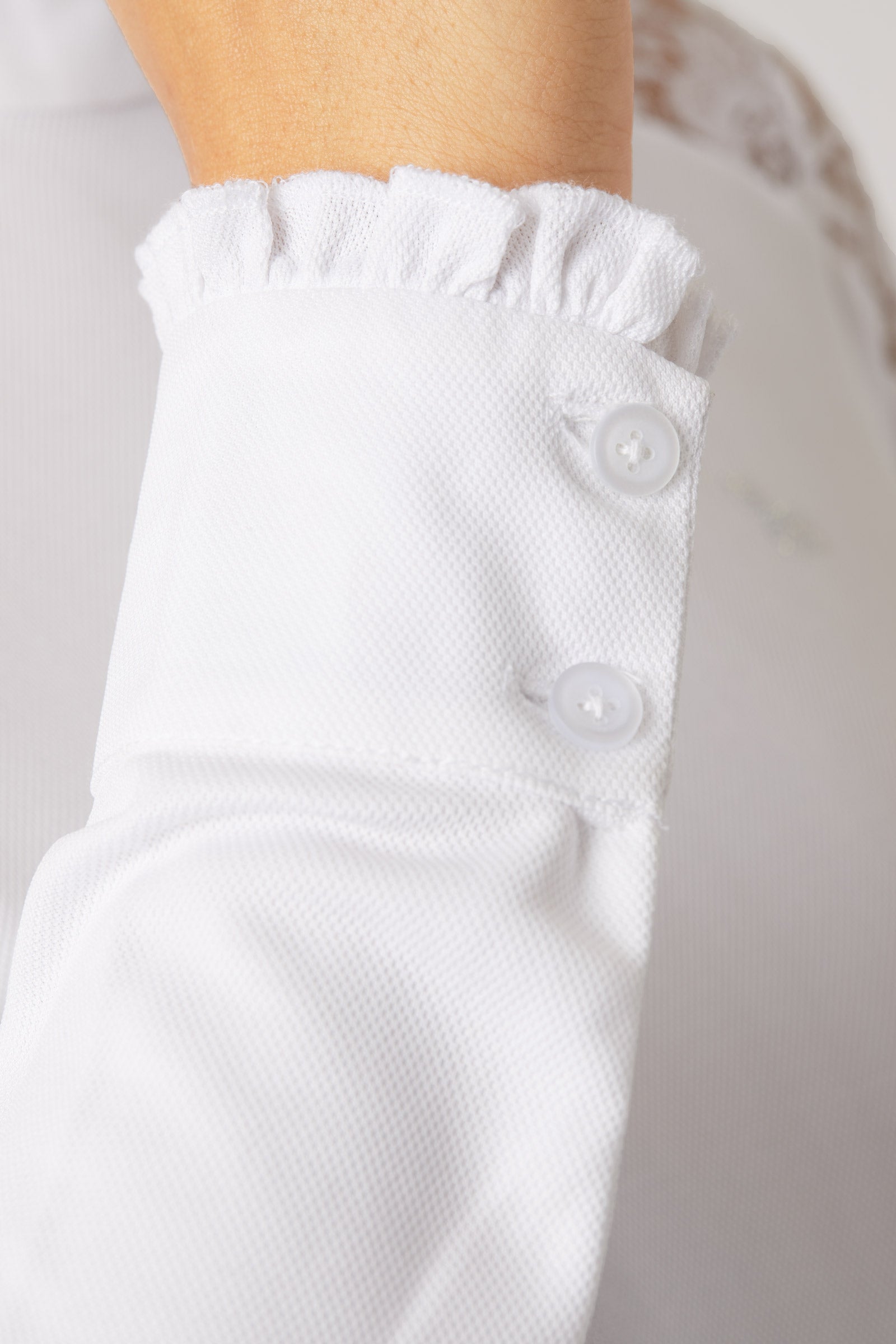 Horze Sylvie Women's Long Sleeve Lace Show Shirt Women’s Riding Clothing