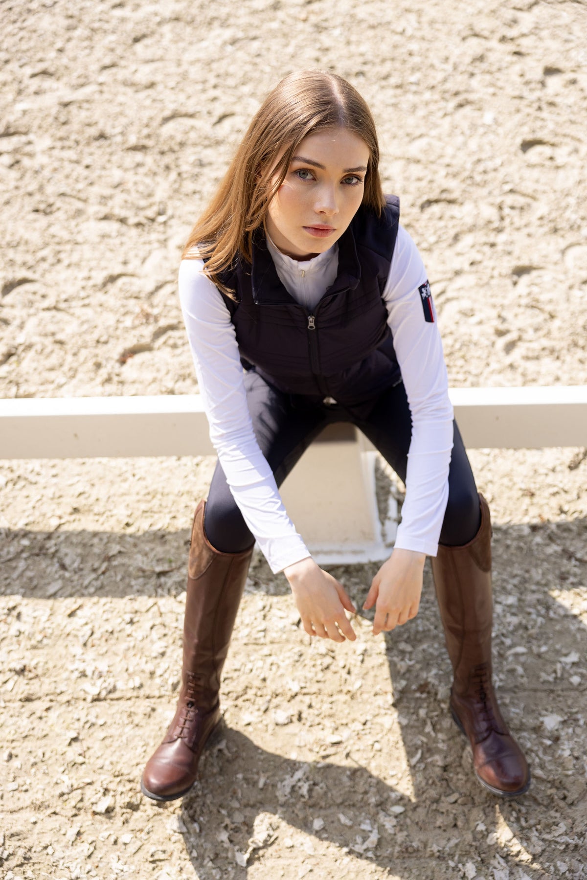 Women's Riding Instrument Isabelle Women's Padded Riding Vest Dark Navy 6 – horze