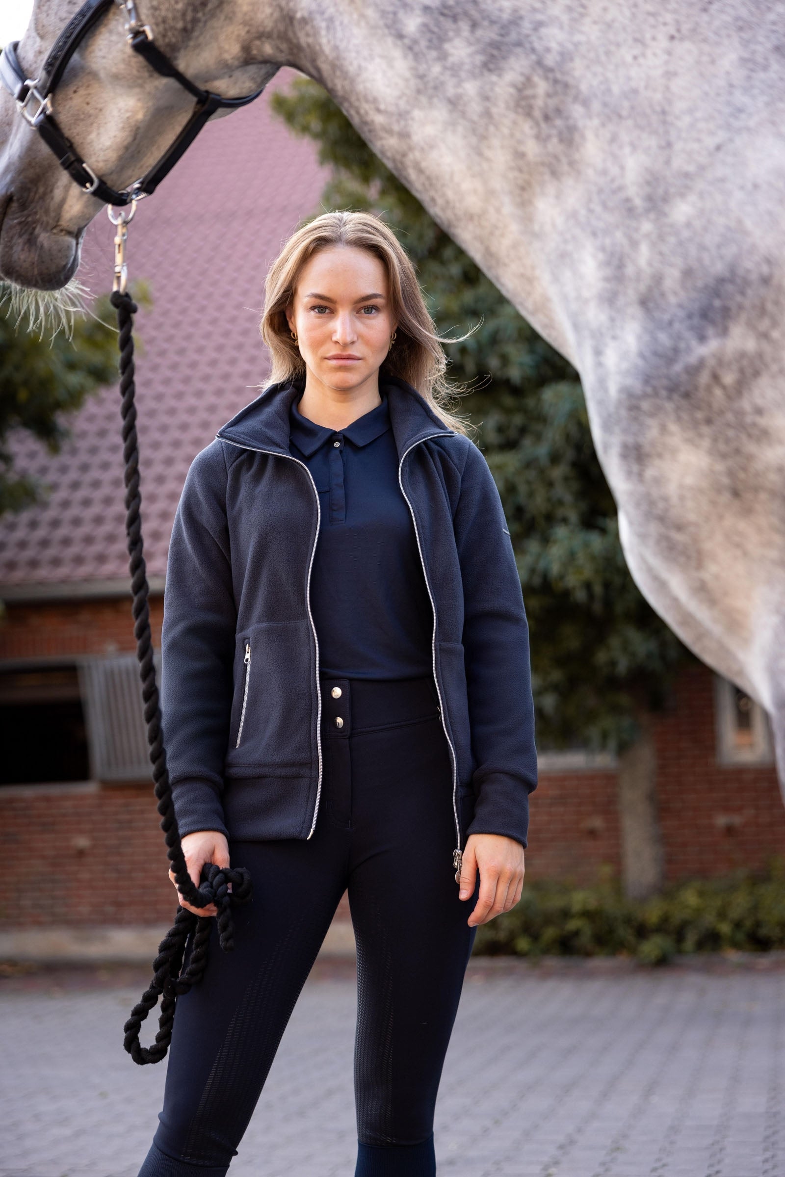 Horze Ellie Women's Fleece Riding Riding Jacket Women’s Riding Clothing