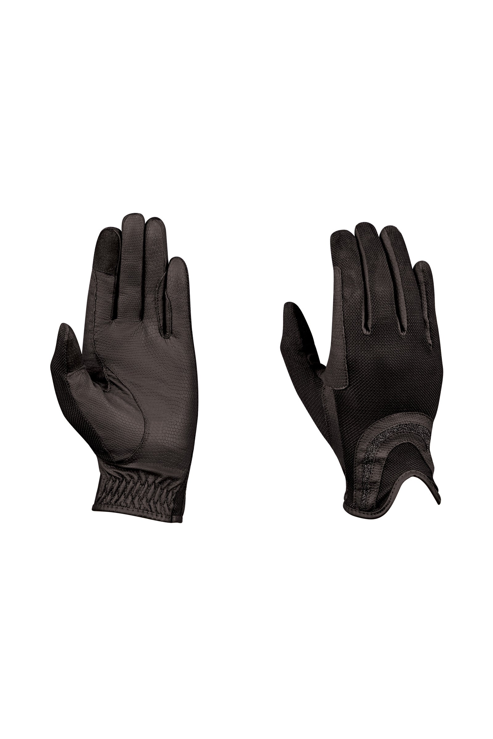 Dublin Pull On Glitter Mesh Back Riding Gloves Riding Gloves