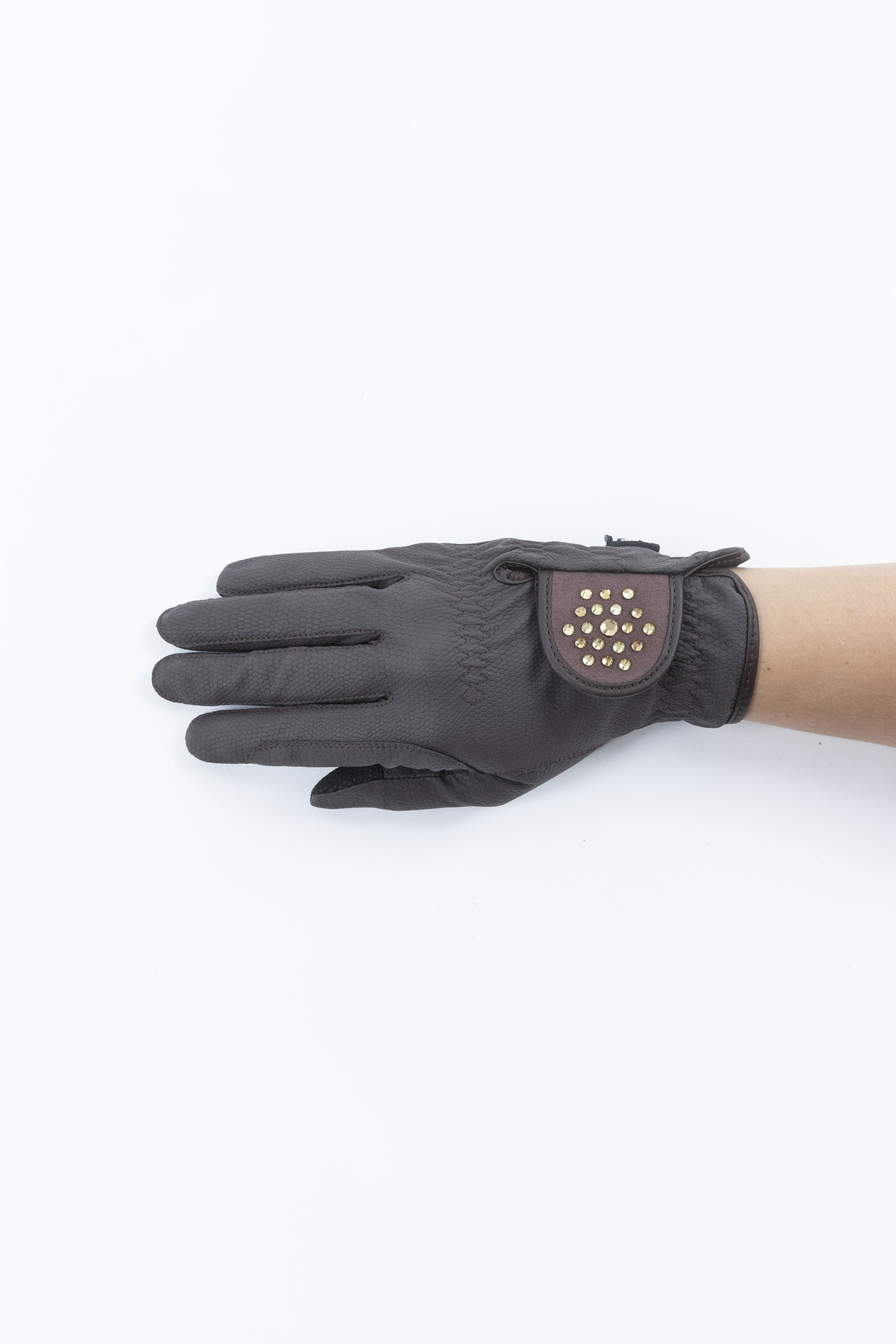 RSL Ascona Riding Gloves with Glitter Stones Riding Gloves