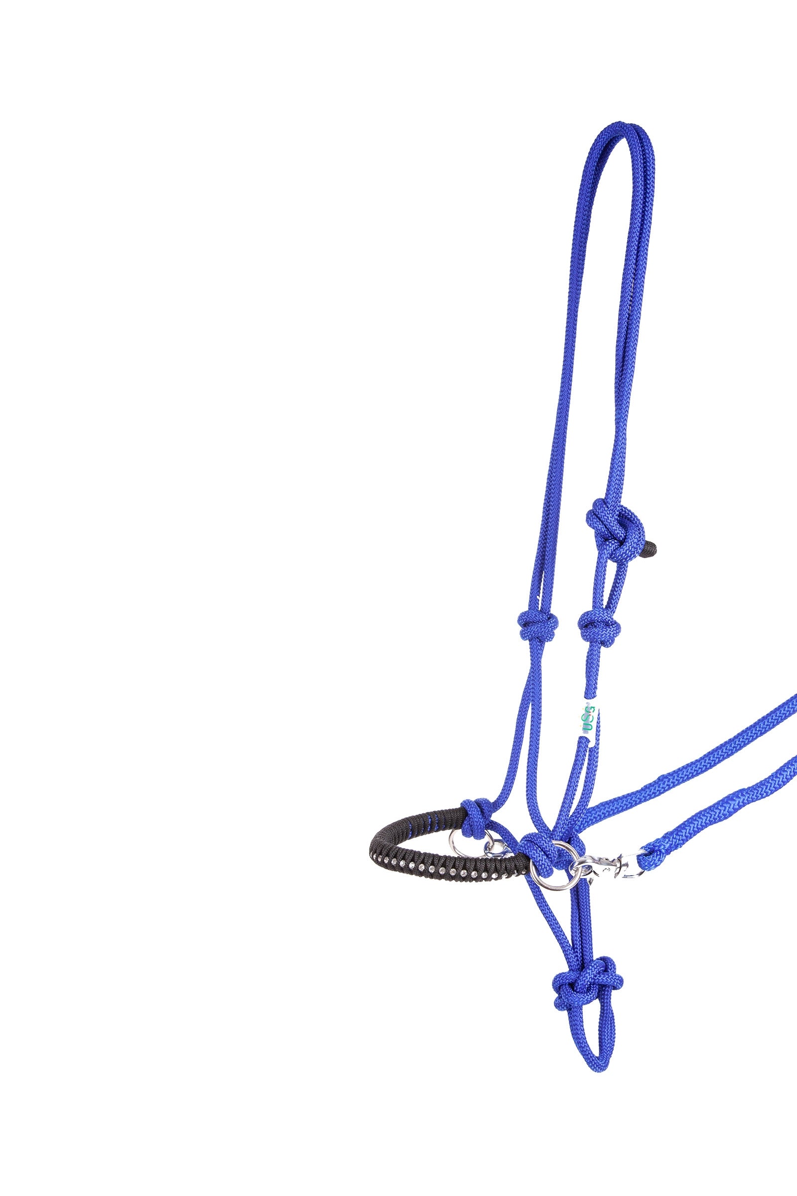 USG Knotted Rope Halter With Reins Halters & Leads