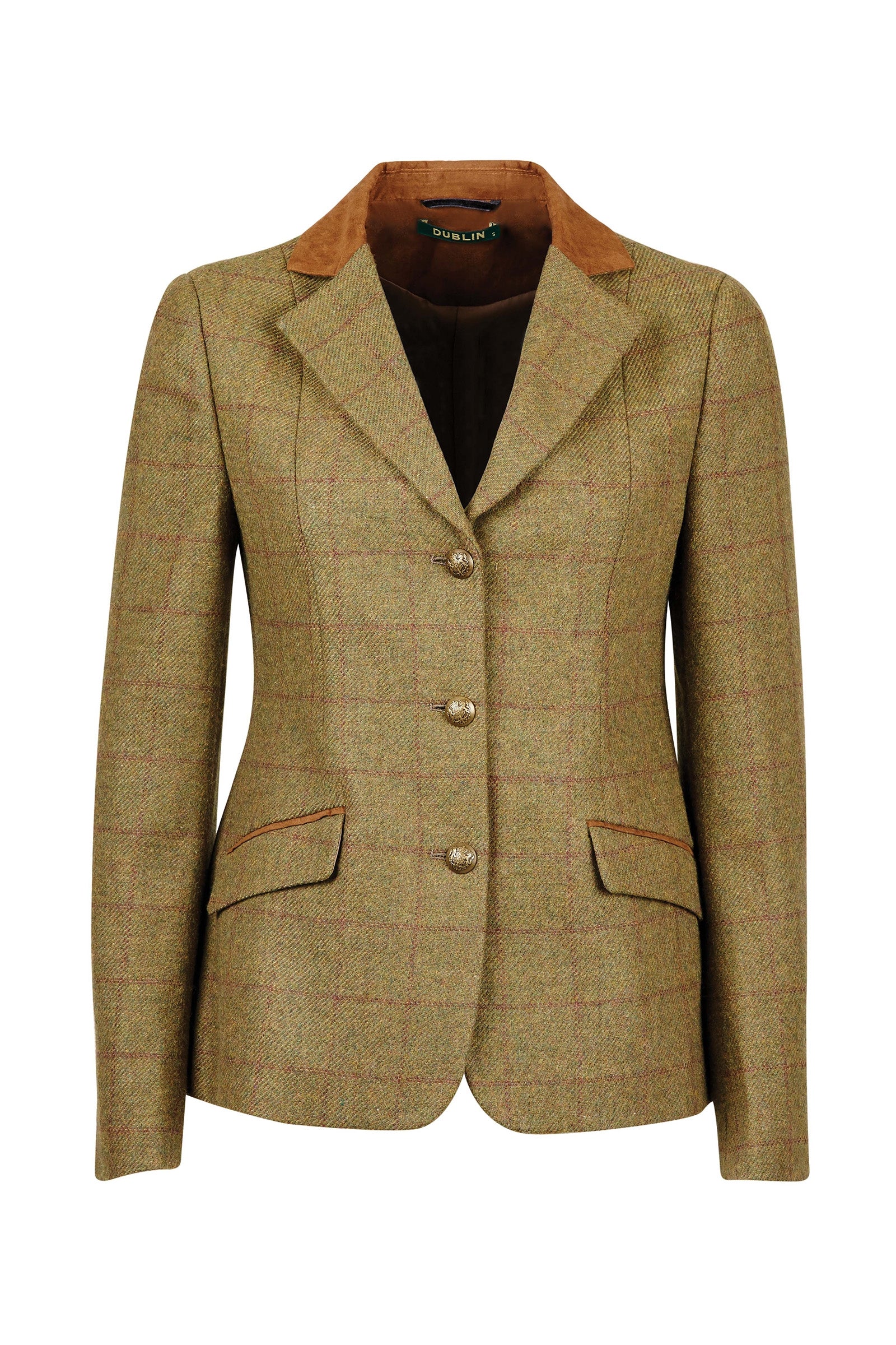 Dublin Albany Women's Tweed Suede Collar Tailored Jacket Women’s Riding Clothing