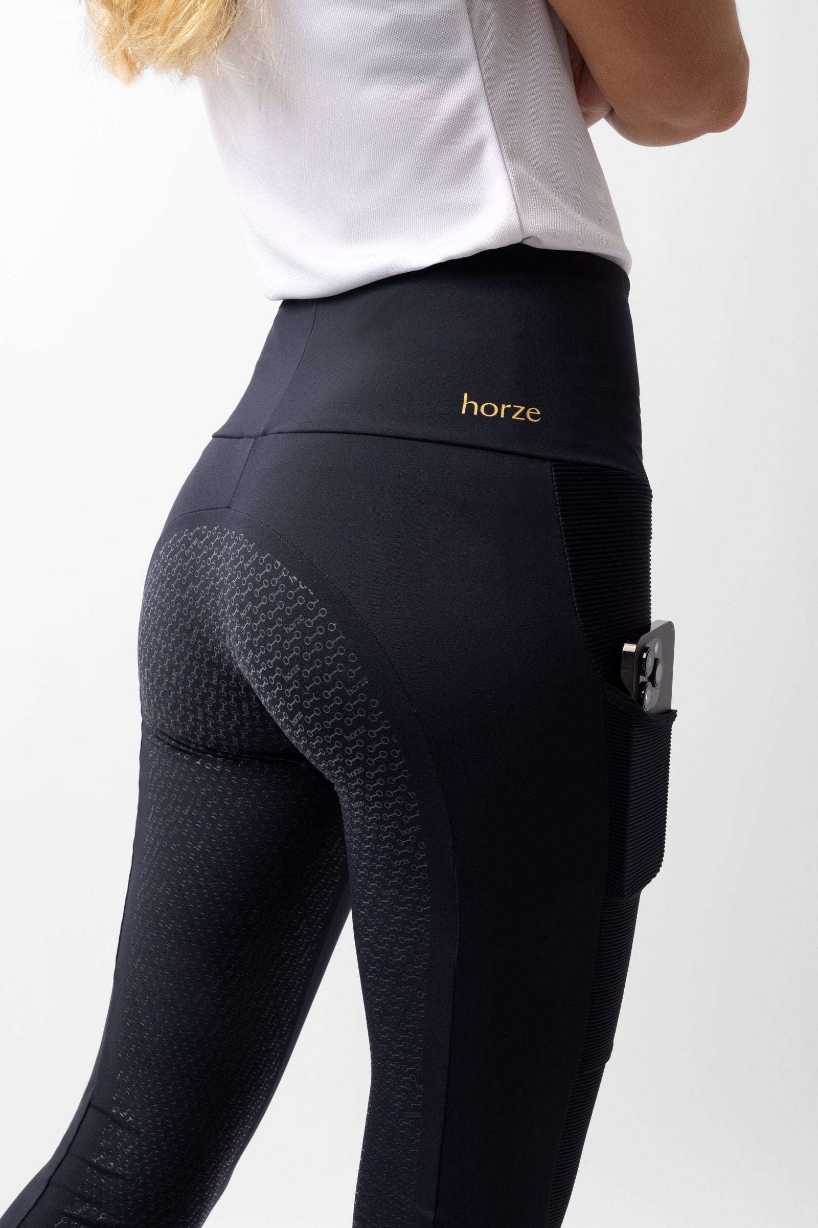 Horze Mathilde Women's Functional Tights with Silicone Full Seat Womens Breeches