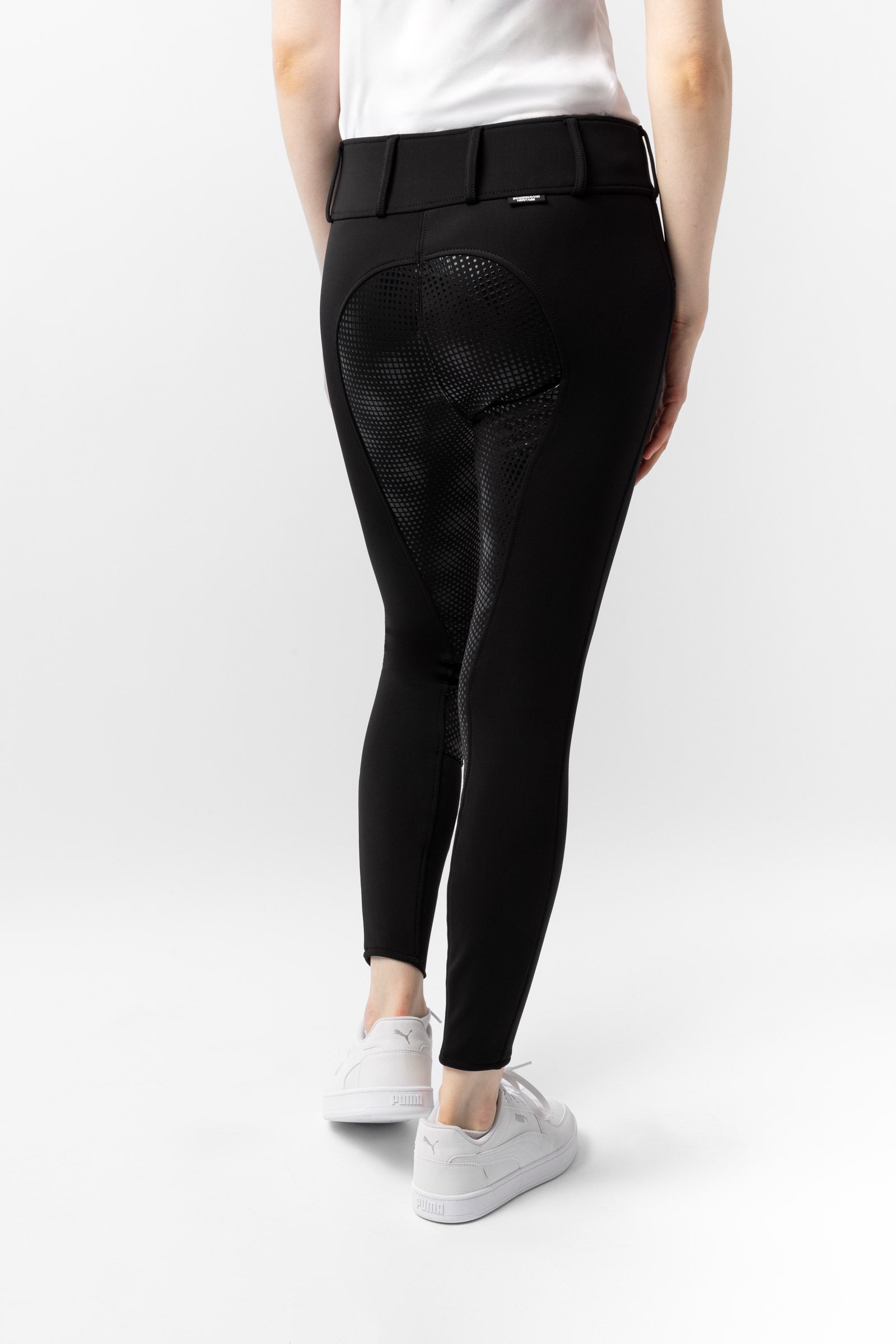 Horze Grand Prix Thermo Softshell Silicone FS Breeches for Women Womens Breeches