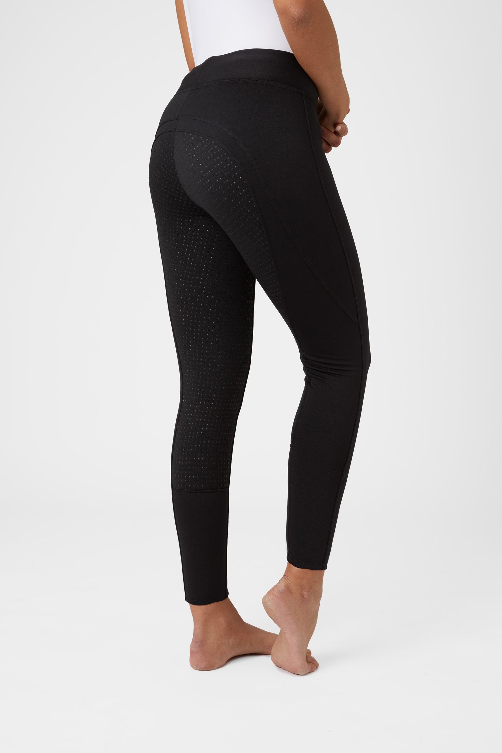 Horze Active Women's Winter Silicone Full Seat Tights Womens Breeches