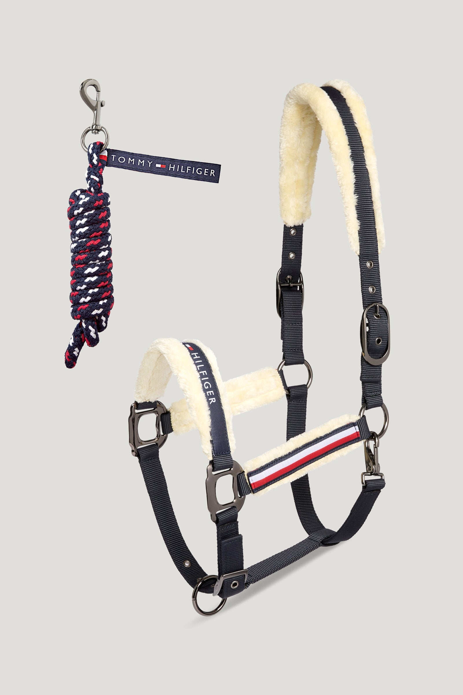 Tommy Hilfiger Equestrian Yale Set Faux Fur Halter Rope Halters & Leads