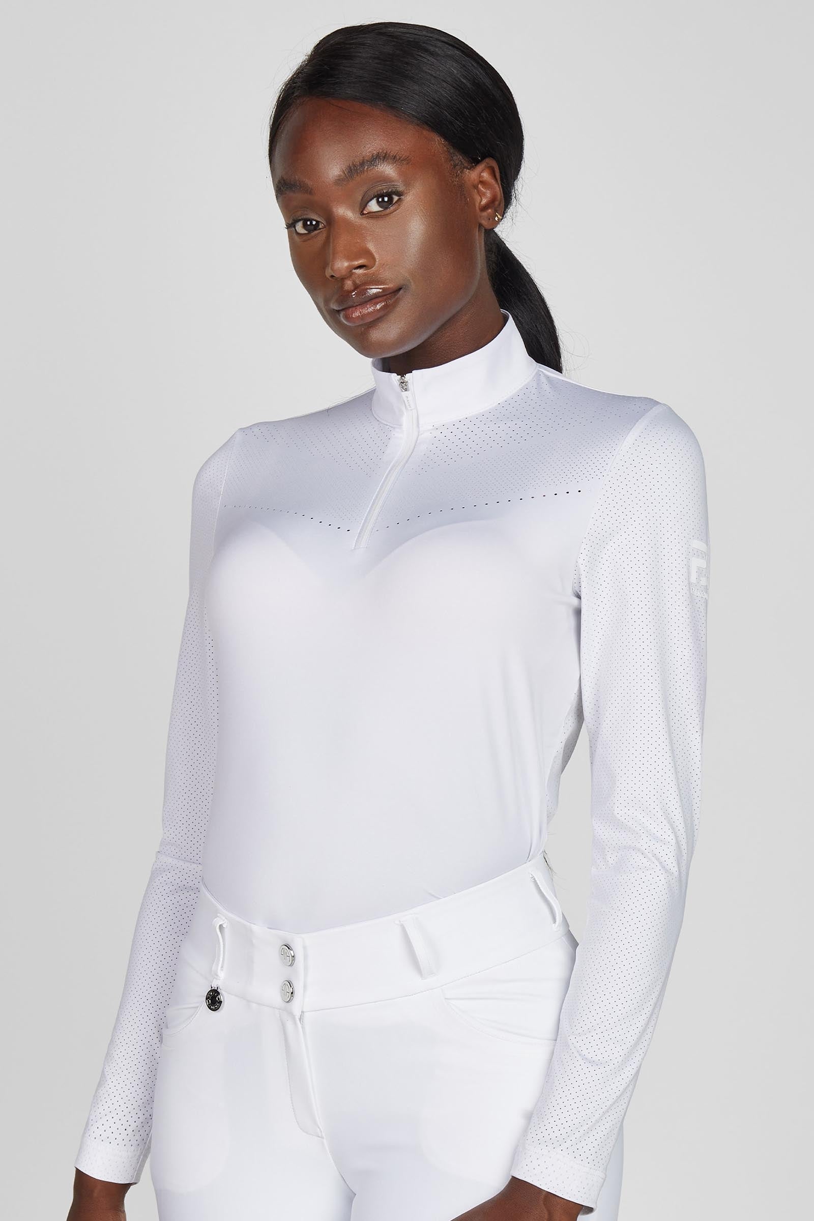 Pikeur Women´s Lasercut Longsleeve Shirt Women’s Riding Clothing