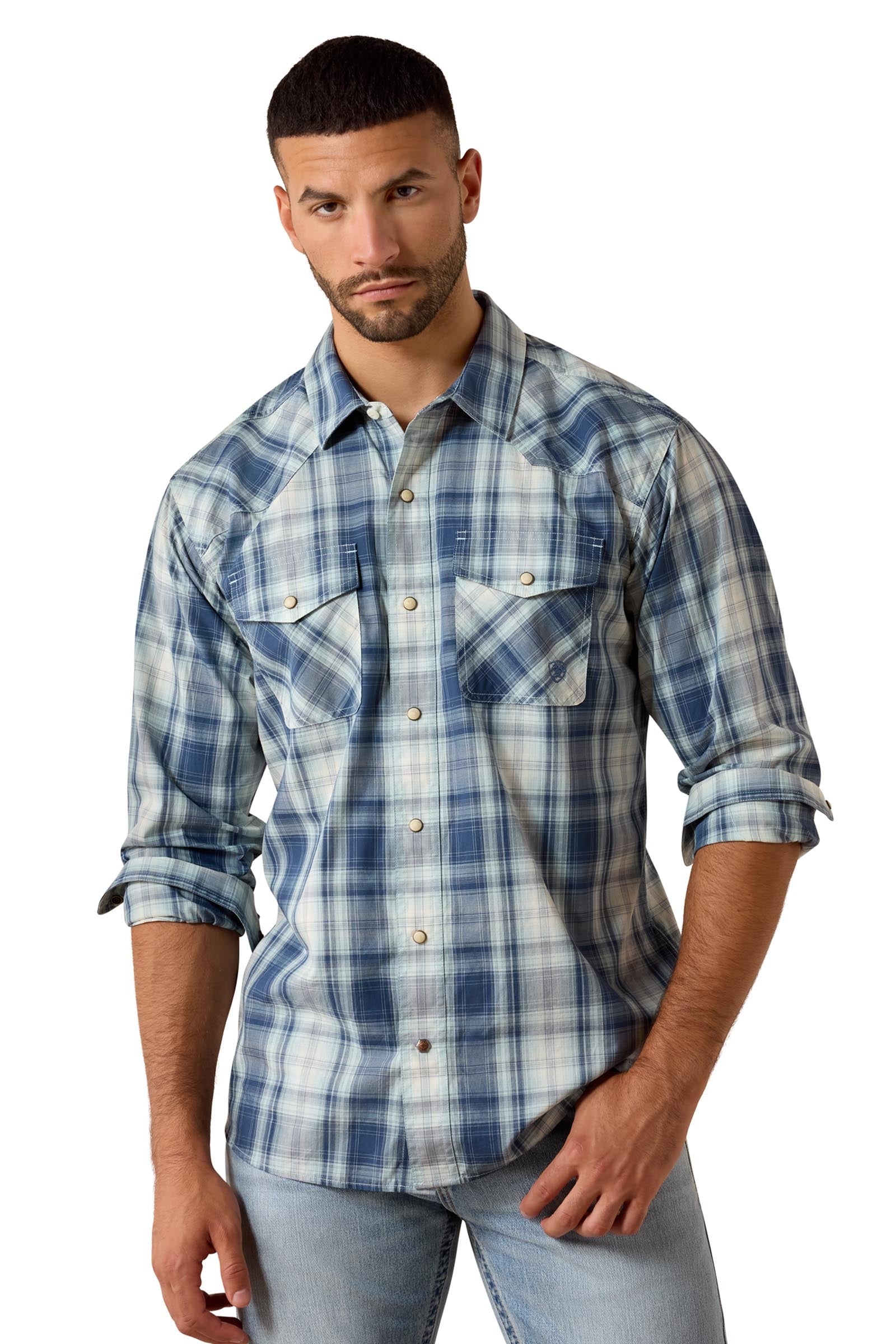 Ariat Men's Retro Heathcliff Fitted Snap Shirt Mens Riding Clothing