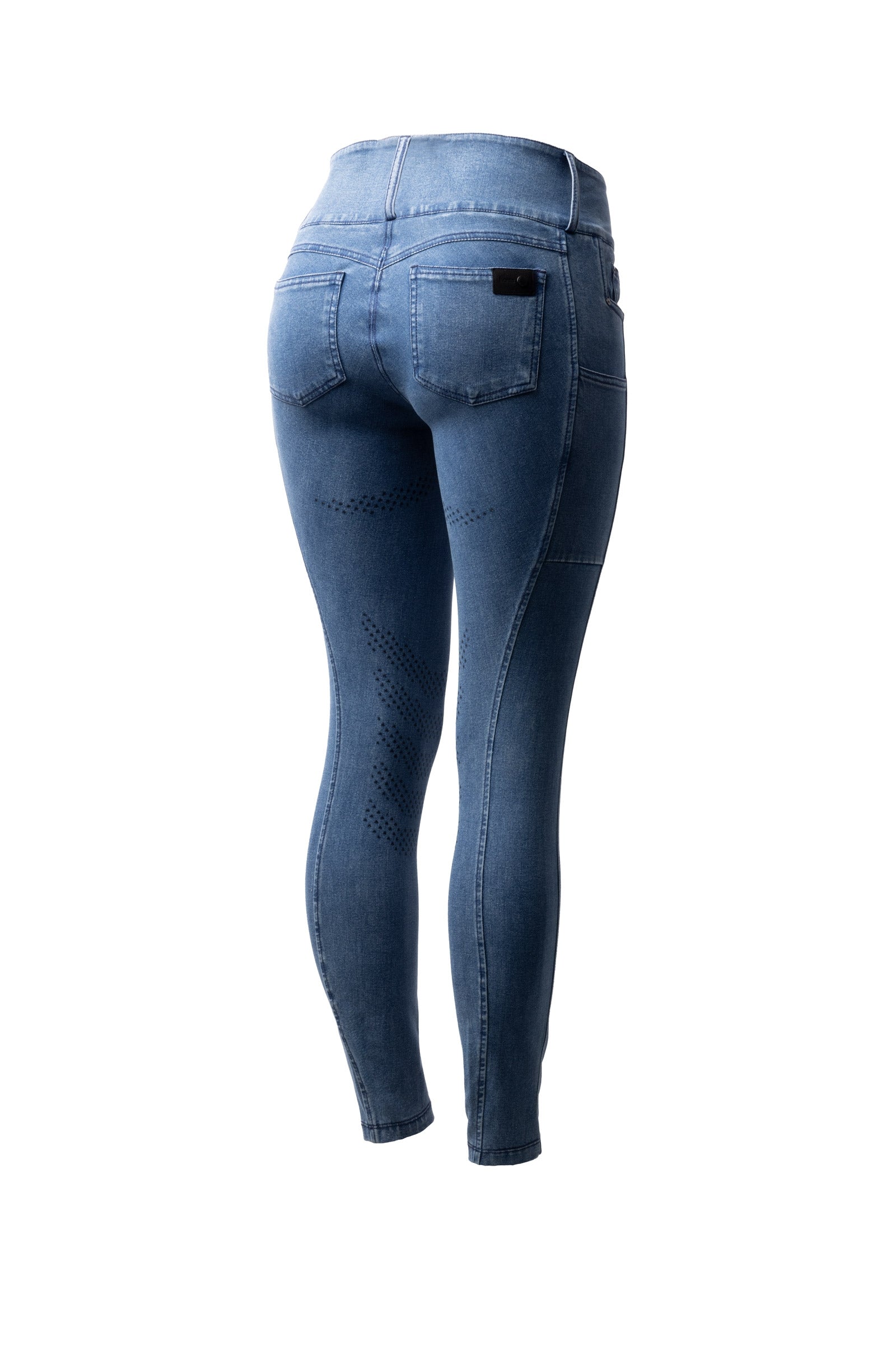 Horze Carolyn Women´s Denim Full Grip Breeches Women’s Riding Clothing