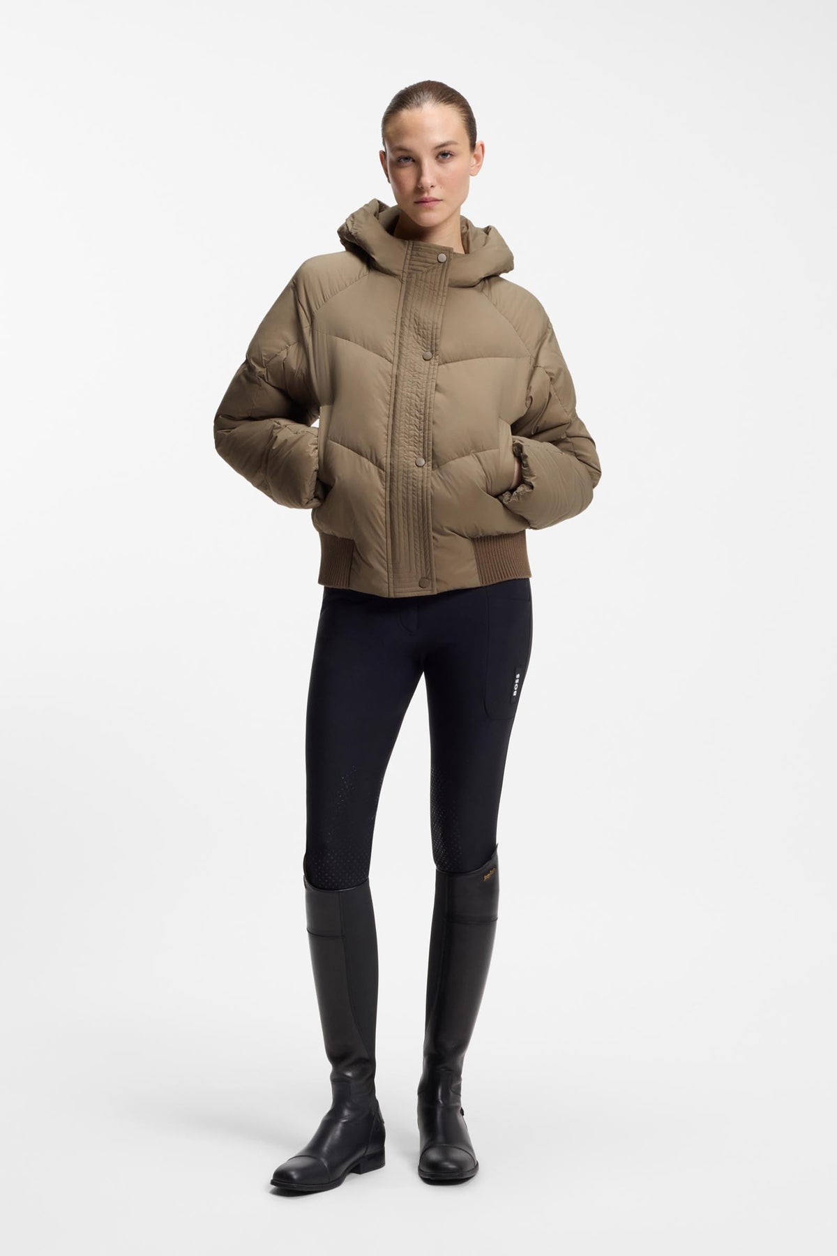 BOSS Equestrian Boss Marsha Womens Bomber Puffer Jacket Women’s Riding Clothing