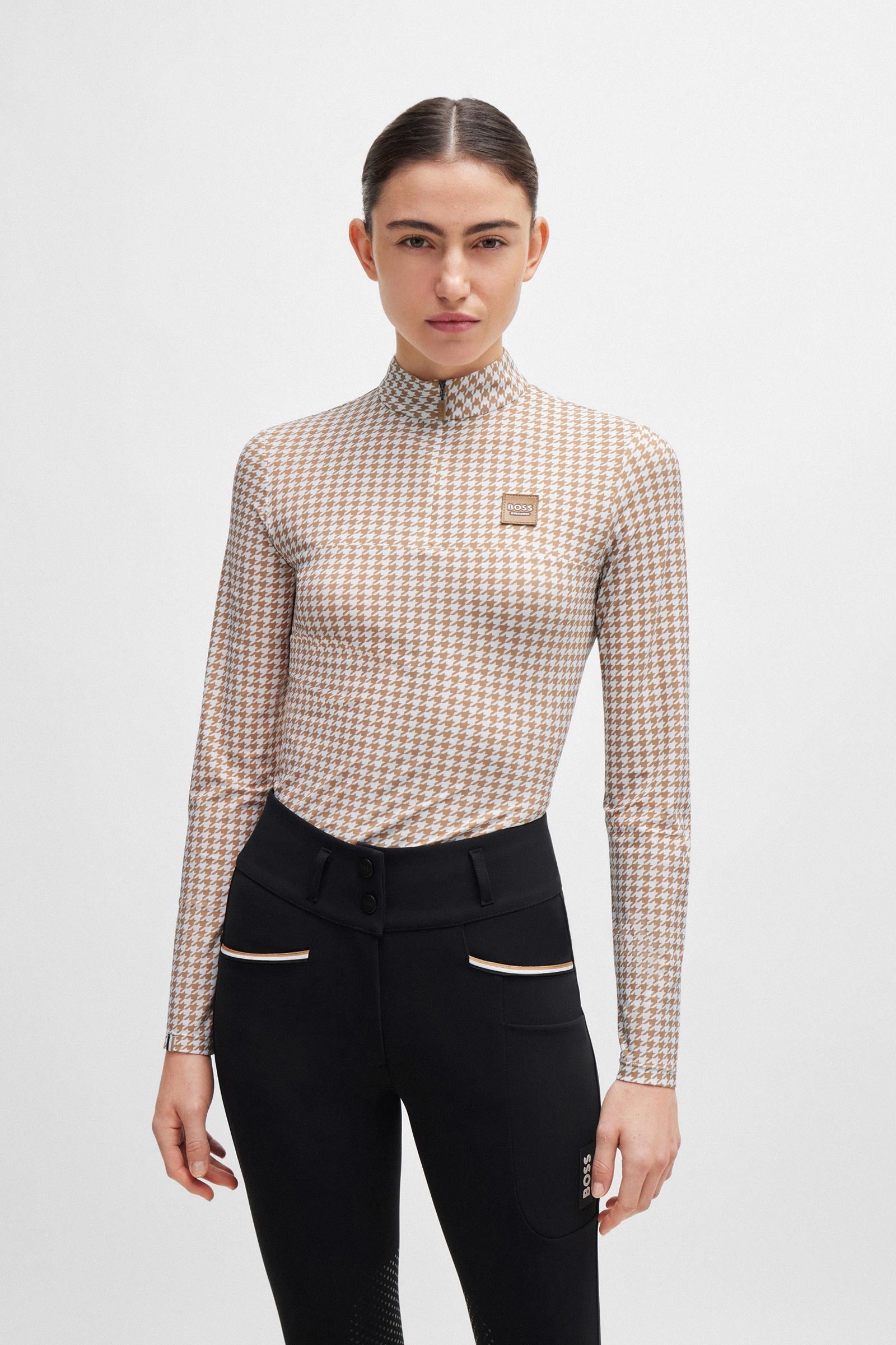 BOSS Equestrian Boss Rachel Training Shirt Houndstooth Women’s Riding Clothing