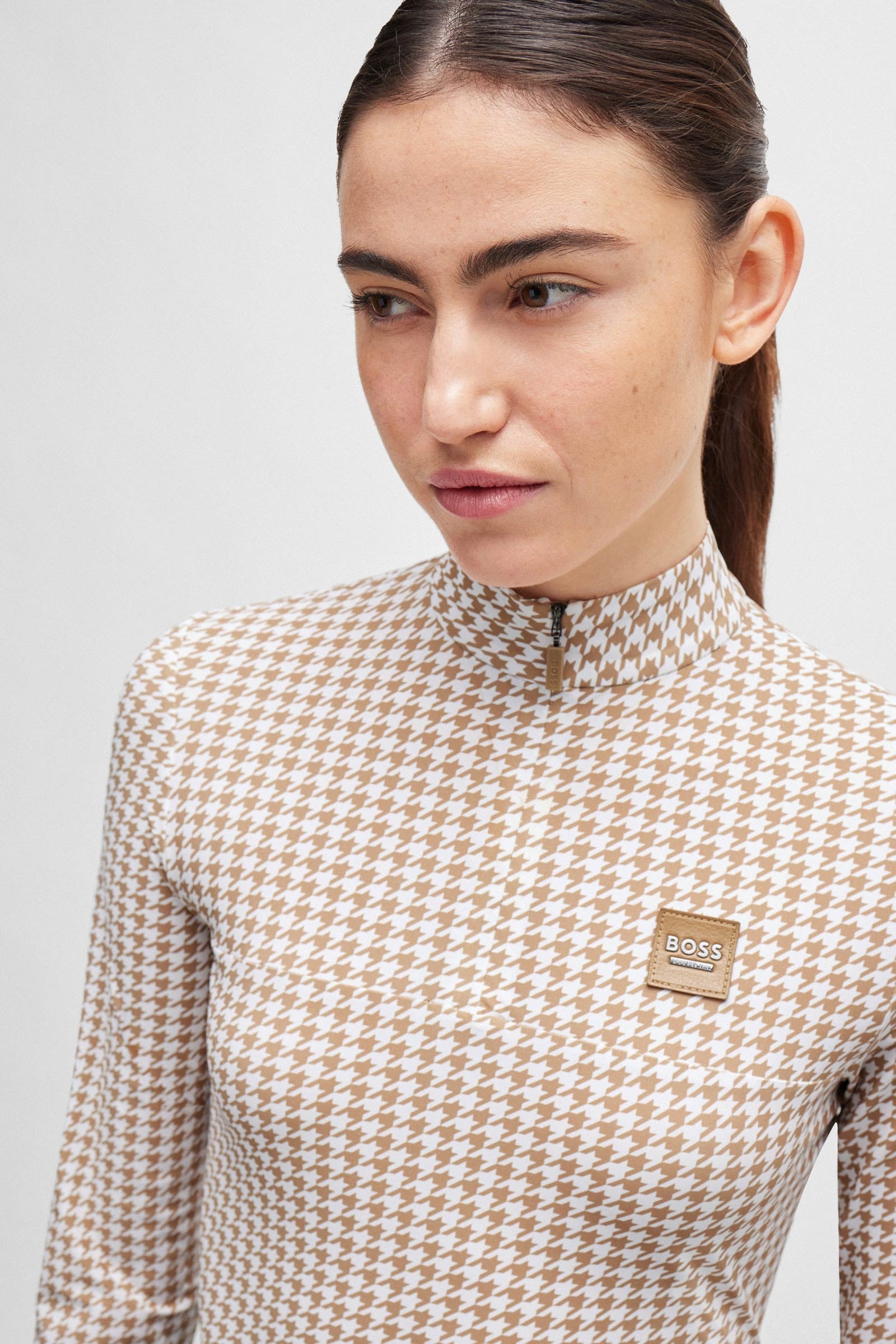 BOSS Equestrian Boss Rachel Training Shirt Houndstooth Women’s Riding Clothing