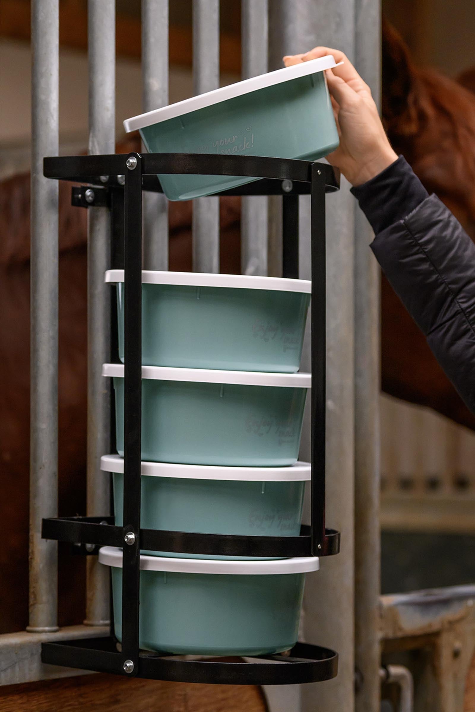 Waldhausen Feeding Bowl Holder for 2L Bowls Horse Feeders & Waterers