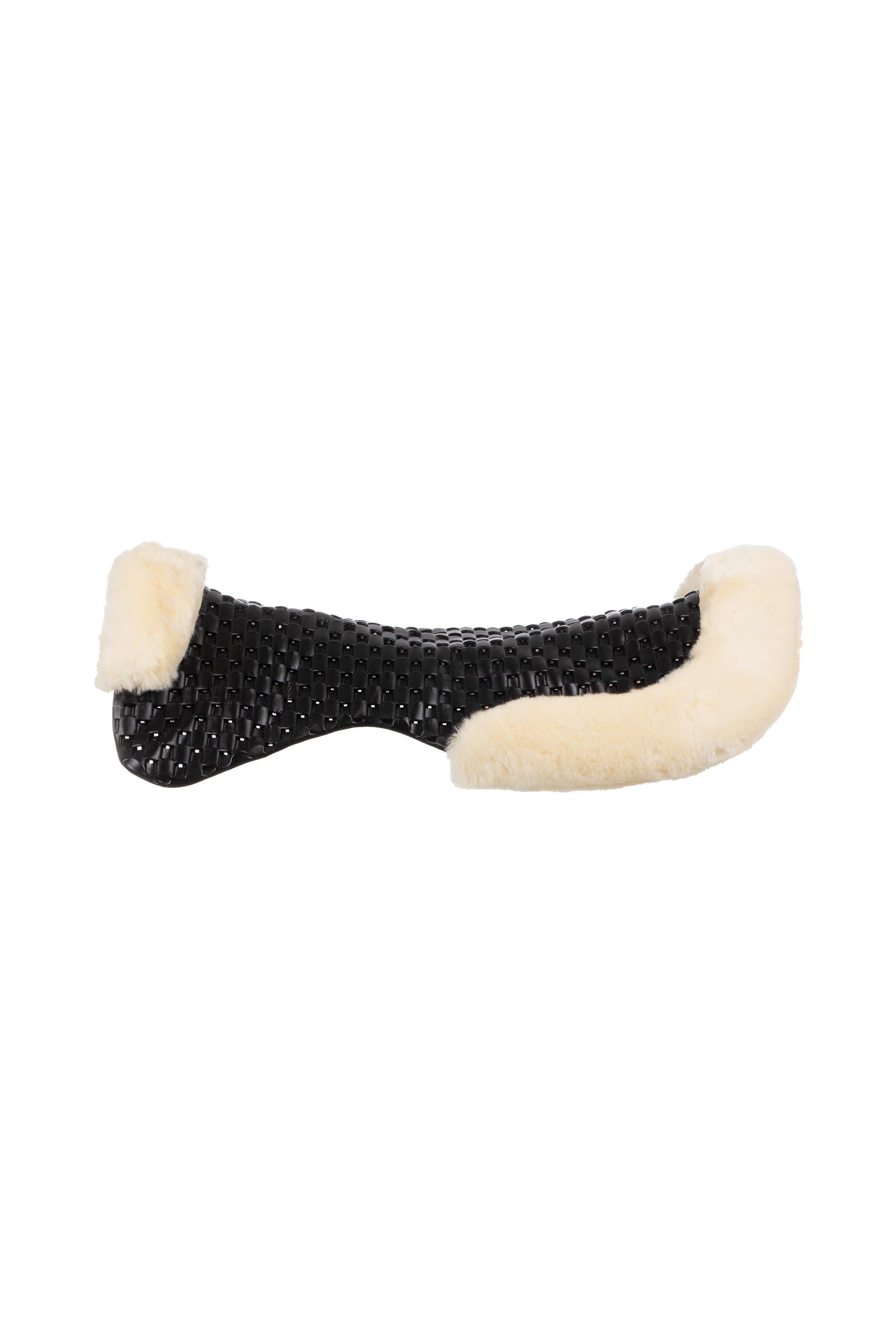 Acavallo Gel Non Slip Respira With Faux Sheepskin Cut-Out Flat Saddle Pads