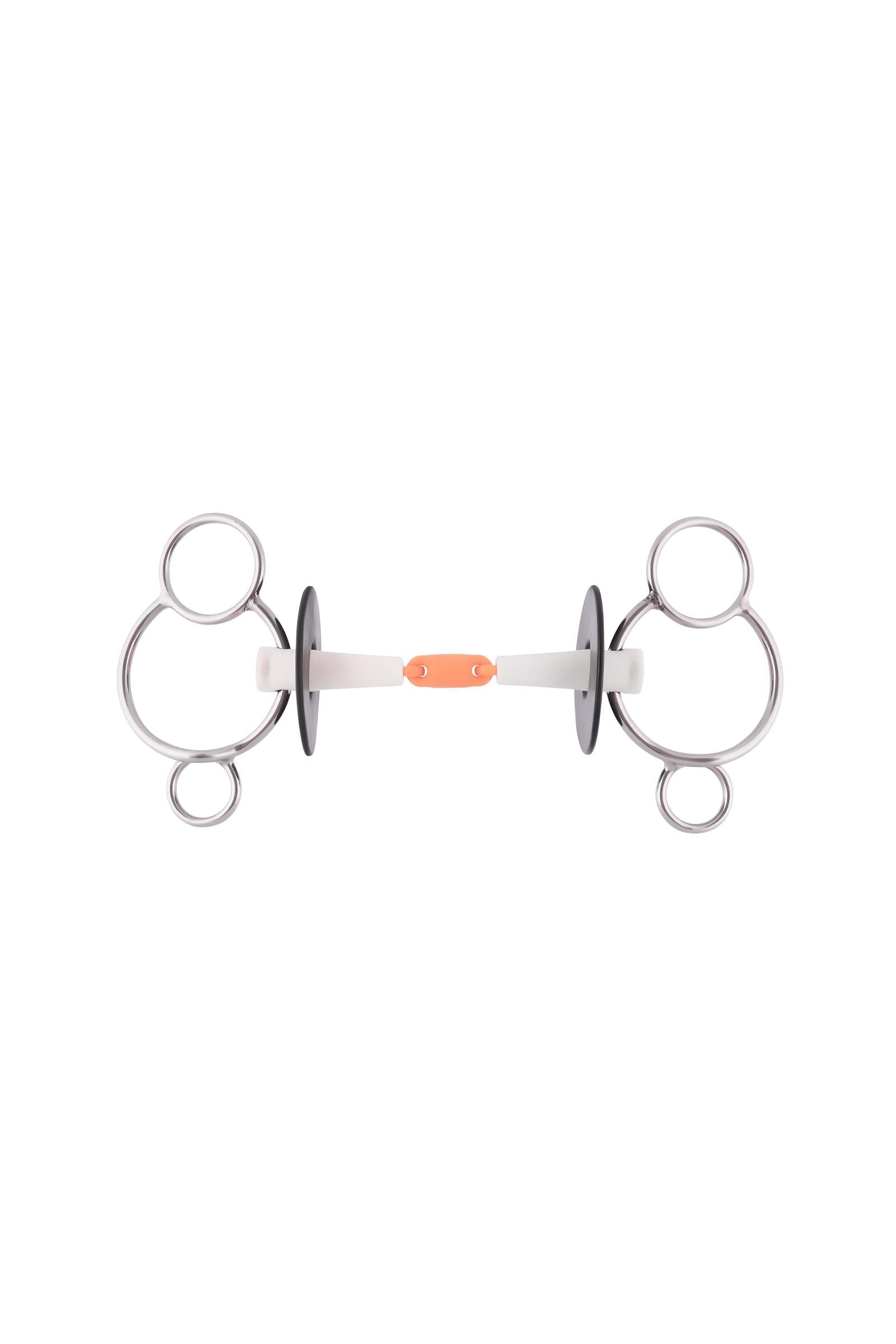 Sprenger Nathe 3-Ring Bit, Double Jt. 18mm, Thermoplastic Horse Bits