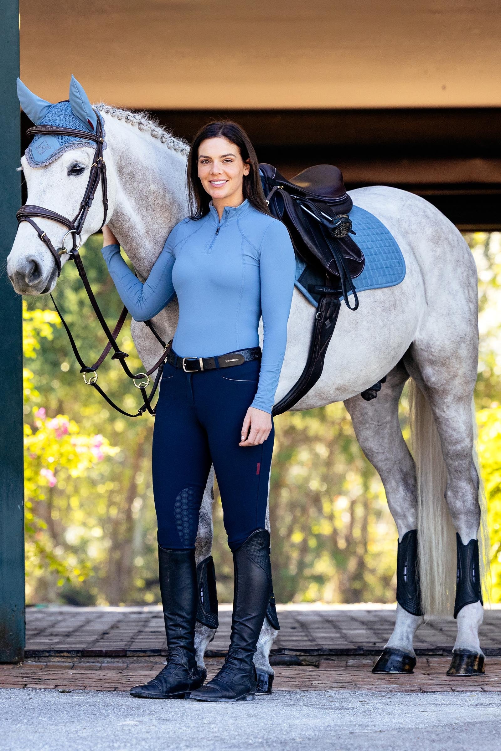 LeMieux Lemieux Suede Close Contact Square Saddle Pad Saddle Pads