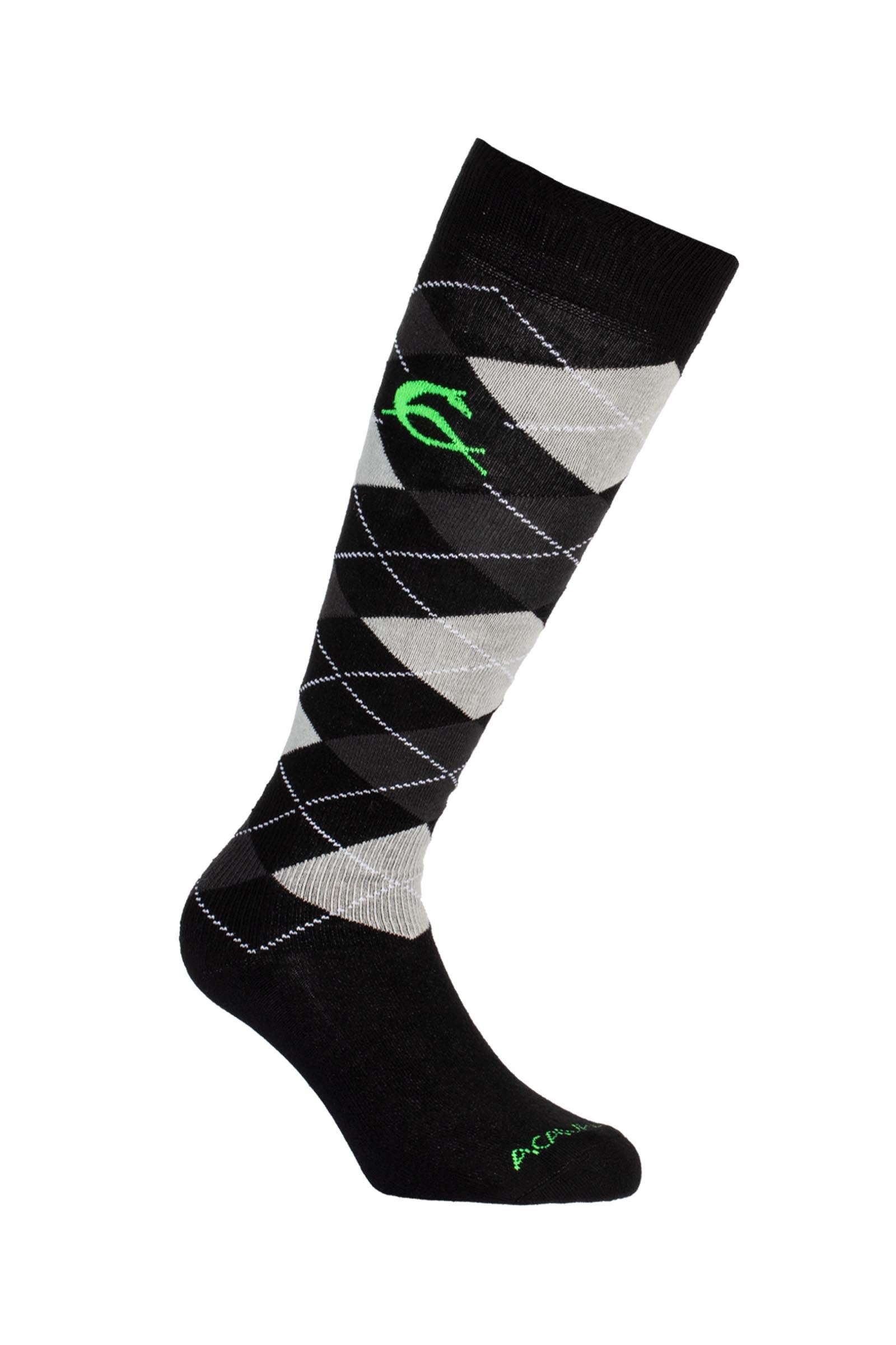 Acavallo Diamond Pattern Cotton Socks Socks