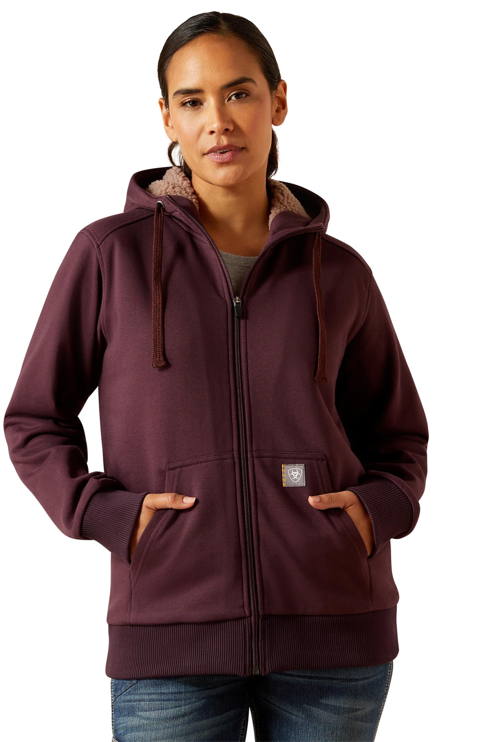 Ariat Rebar Women´s All-Weather Sherpa Full Zip Hoodie Women’s Riding Clothing