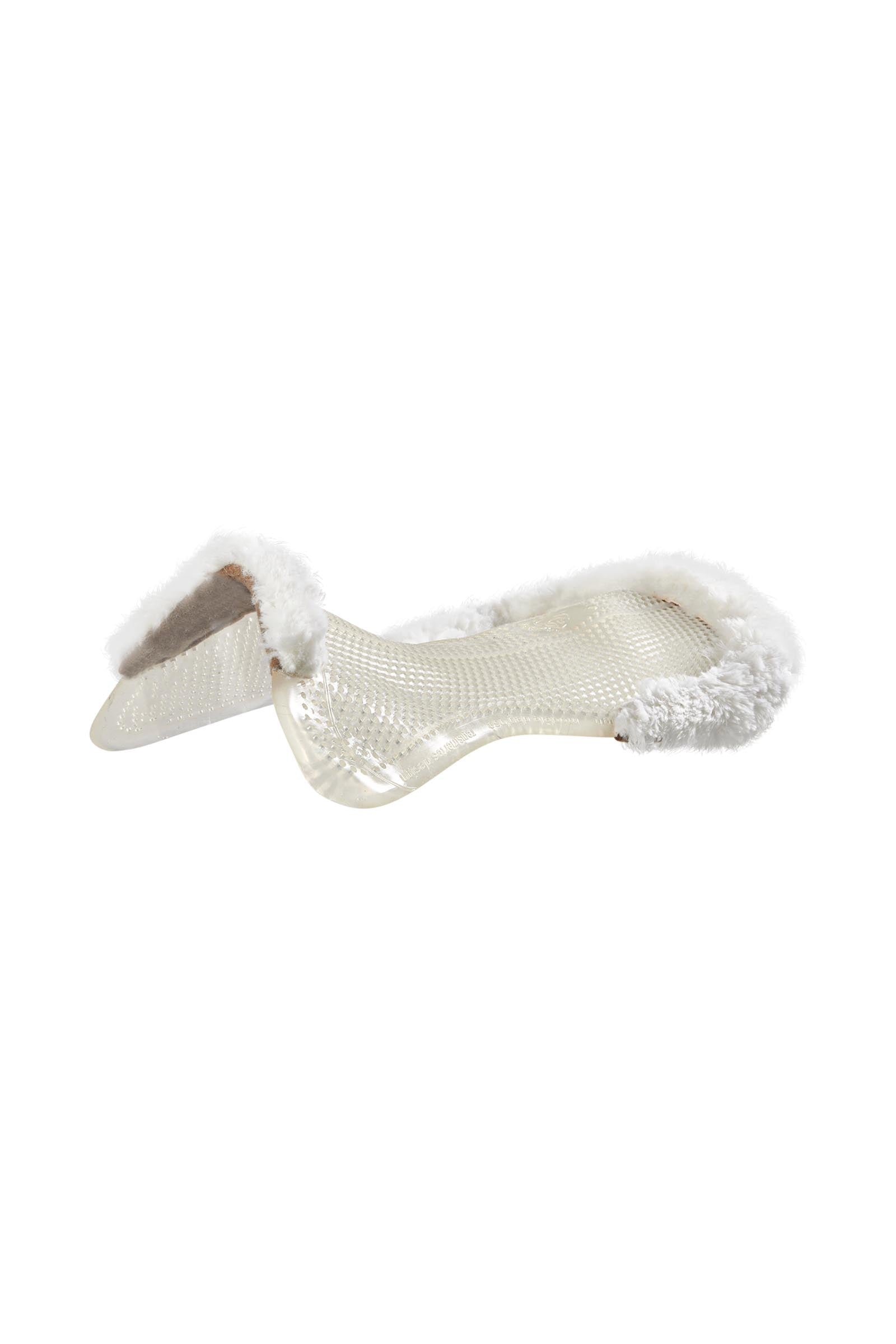 Acavallo Gel Non Slip Classic Pony With Sheepskin 1/2 Cut-Out Flat Saddle Pads